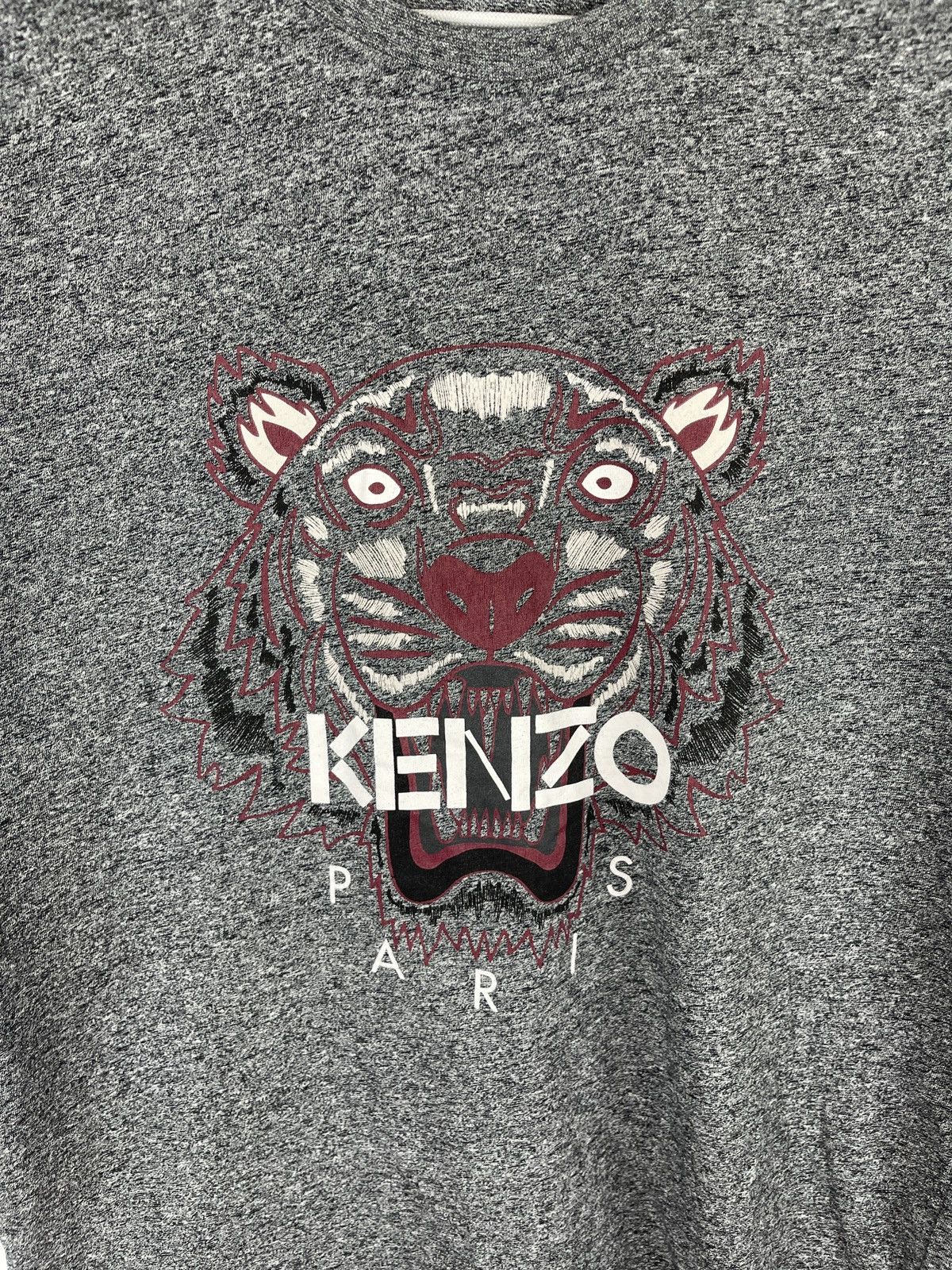 Kenzo Kenzo Paris big logo grey tiger print ss tee shirt Size US S / EU 44-46 / 1 - 4 Thumbnail