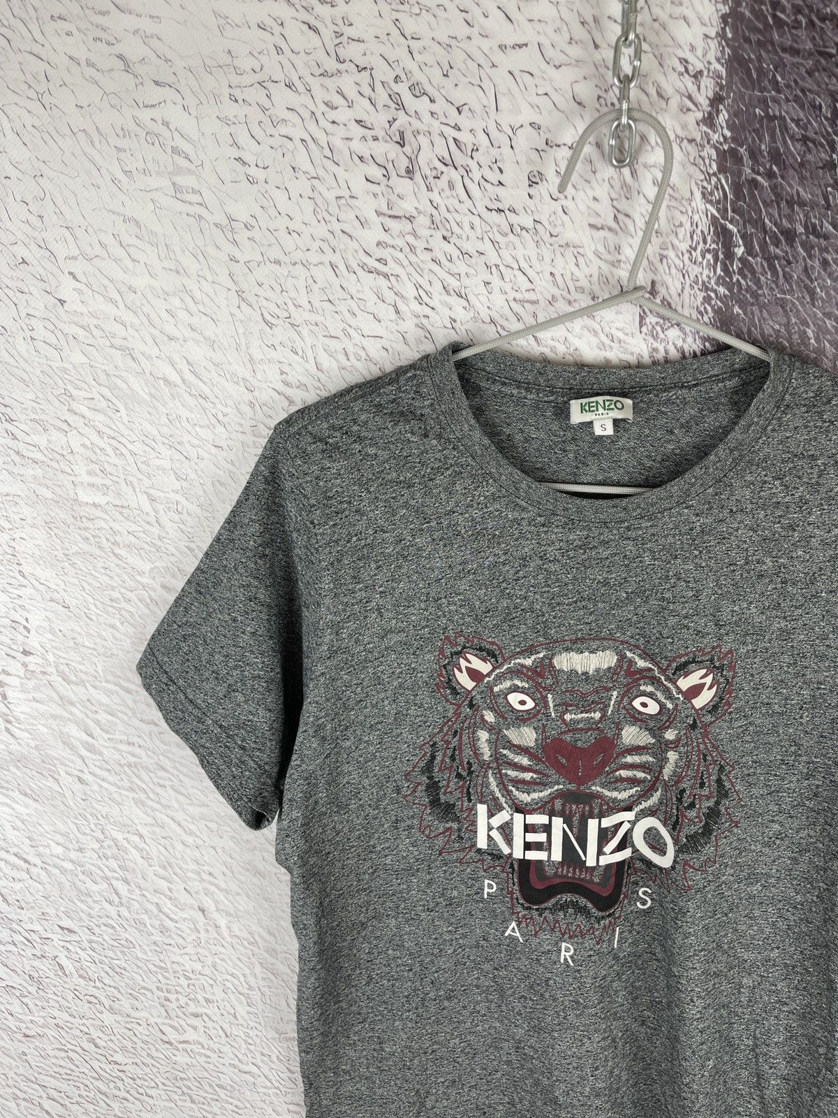Kenzo Kenzo Paris big logo grey tiger print ss tee shirt Size US S / EU 44-46 / 1 - 2 Thumbnail