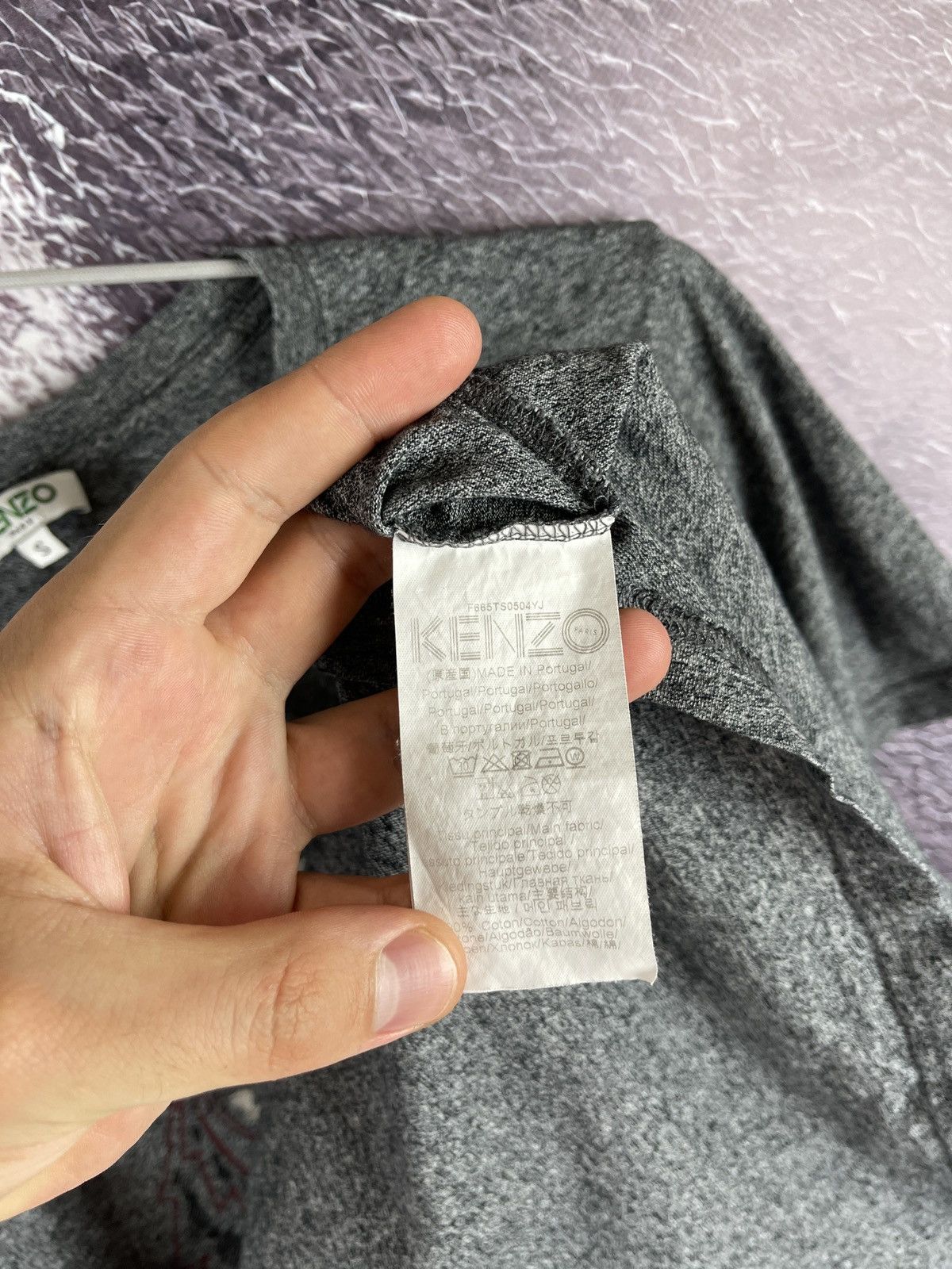 Kenzo Kenzo Paris big logo grey tiger print ss tee shirt Size US S / EU 44-46 / 1 - 6 Thumbnail