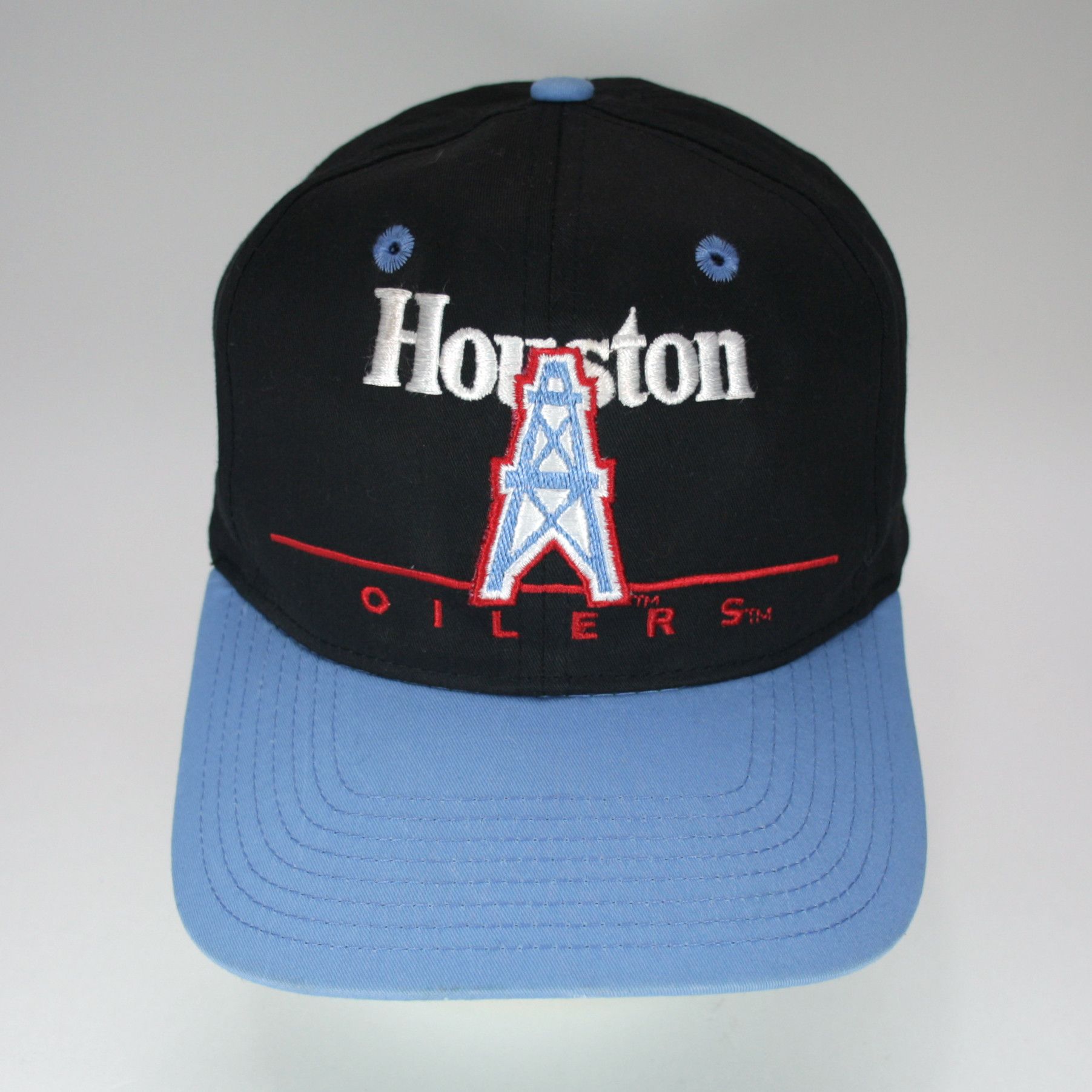 NFL Vintage 90s Houston Oilers Snapback Hat Eastport NFL TEAM Size ONE SIZE - 2 Thumbnail