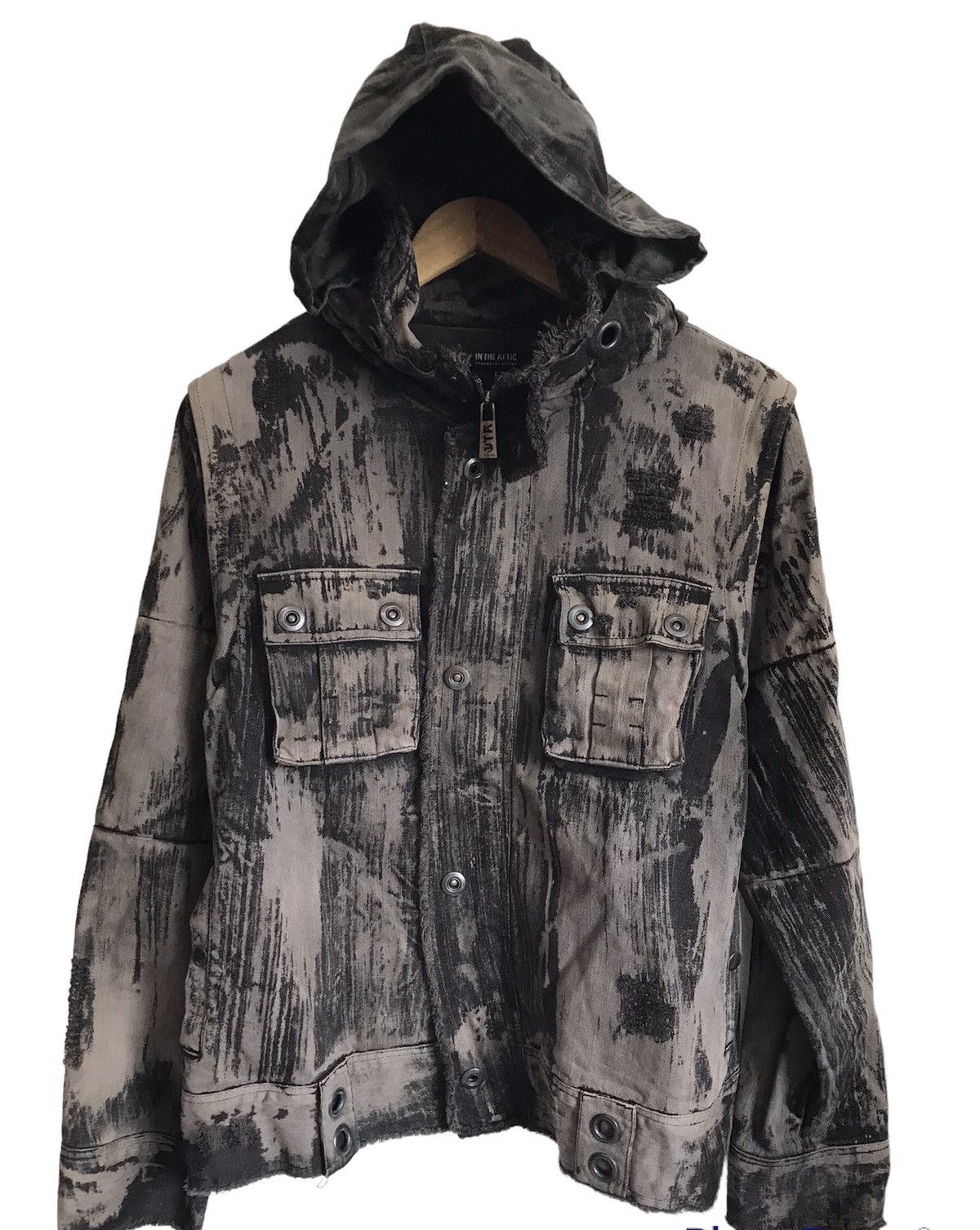 ジャケット・アウター In the attic damaged design jacket 00s In The Attic × Japanese Brand In The Attic Washed Detachable