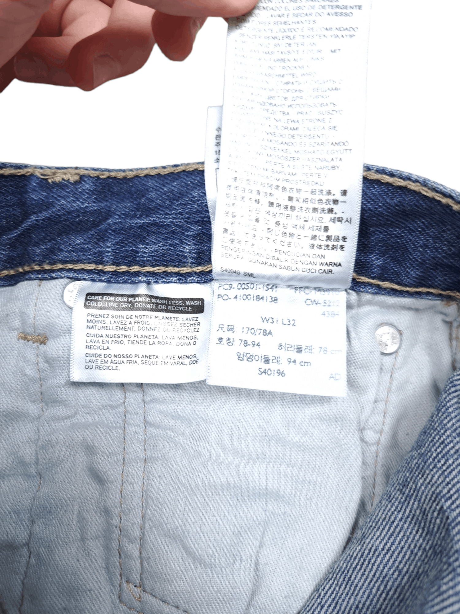 Levi's × Levi's Vintage Clothing × Vintage 💎 Vintage Levi's 501 31/32 Painter Washed Blue Denim Size US 31 - 7 Thumbnail