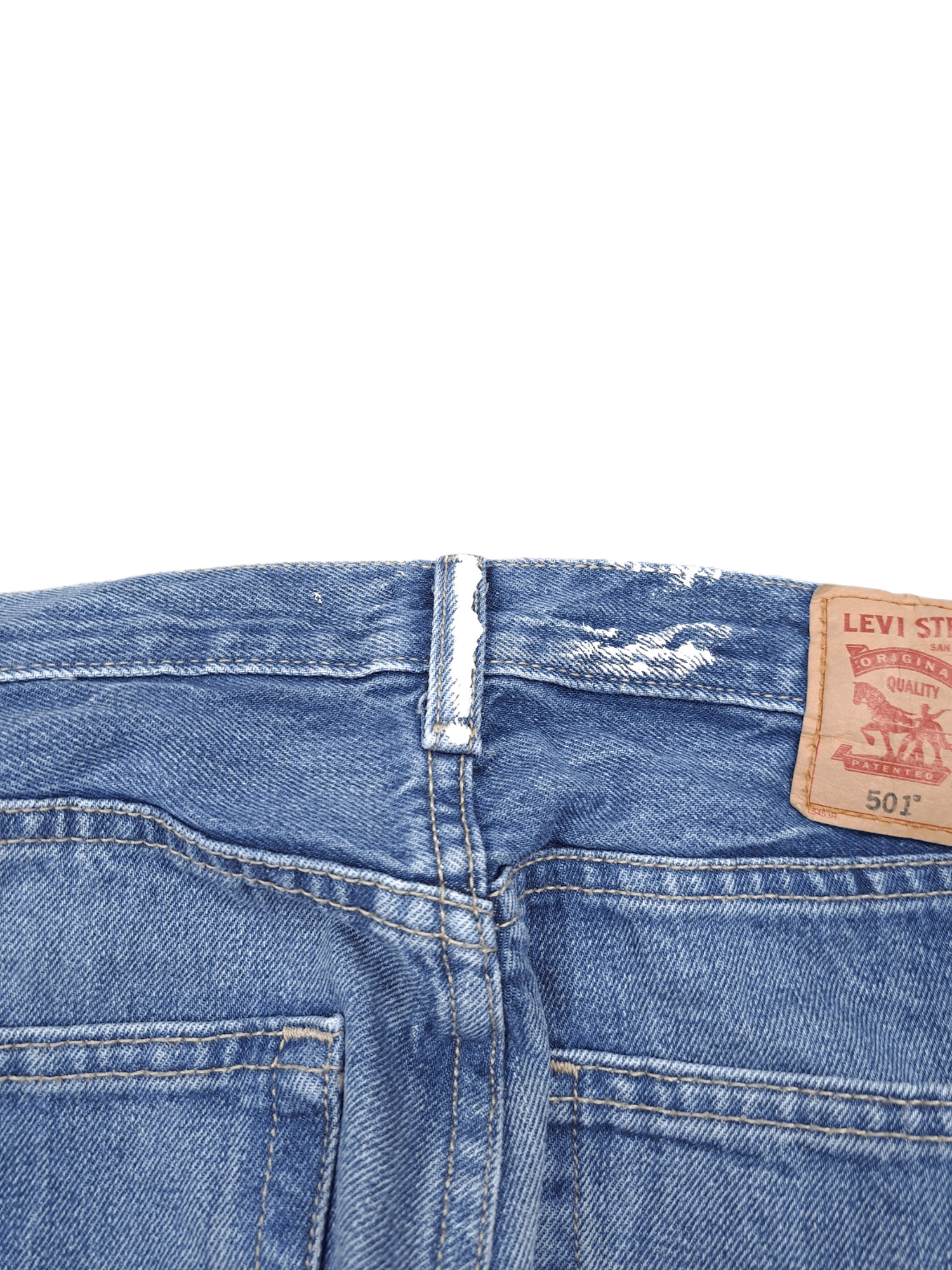 Levi's × Levi's Vintage Clothing × Vintage 💎 Vintage Levi's 501 31/32 Painter Washed Blue Denim Size US 31 - 6 Thumbnail