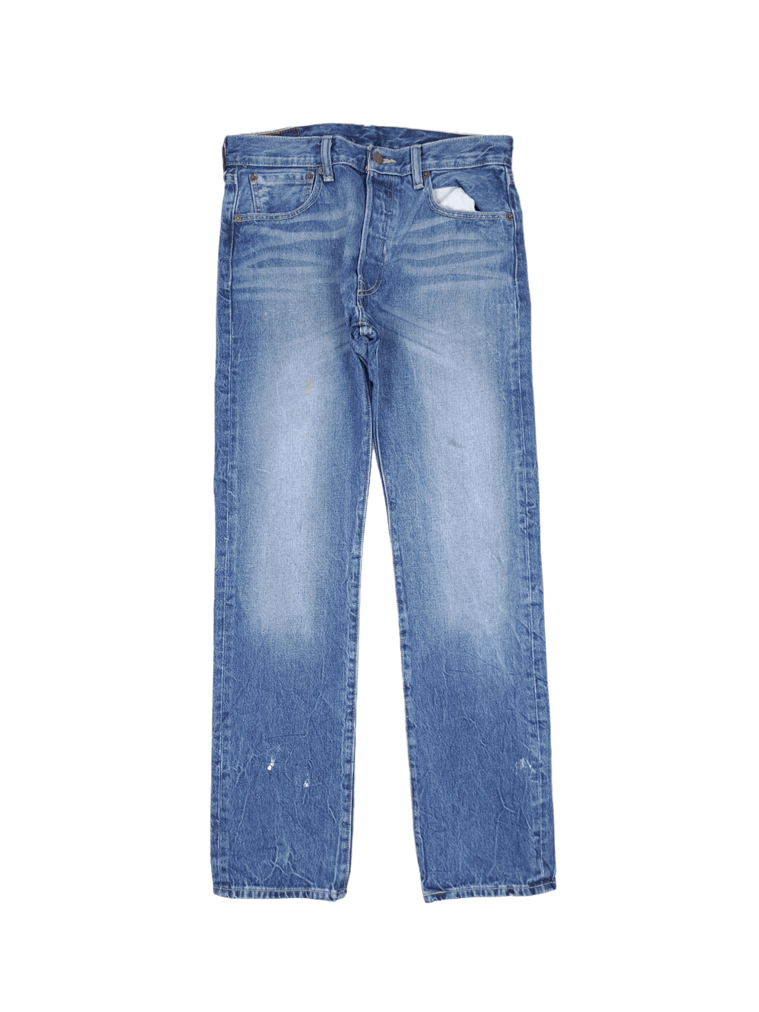 Levi's × Levi's Vintage Clothing × Vintage 💎 Vintage Levi's 501 31/32 Painter Washed Blue Denim Size US 31 - 1 Thumbnail