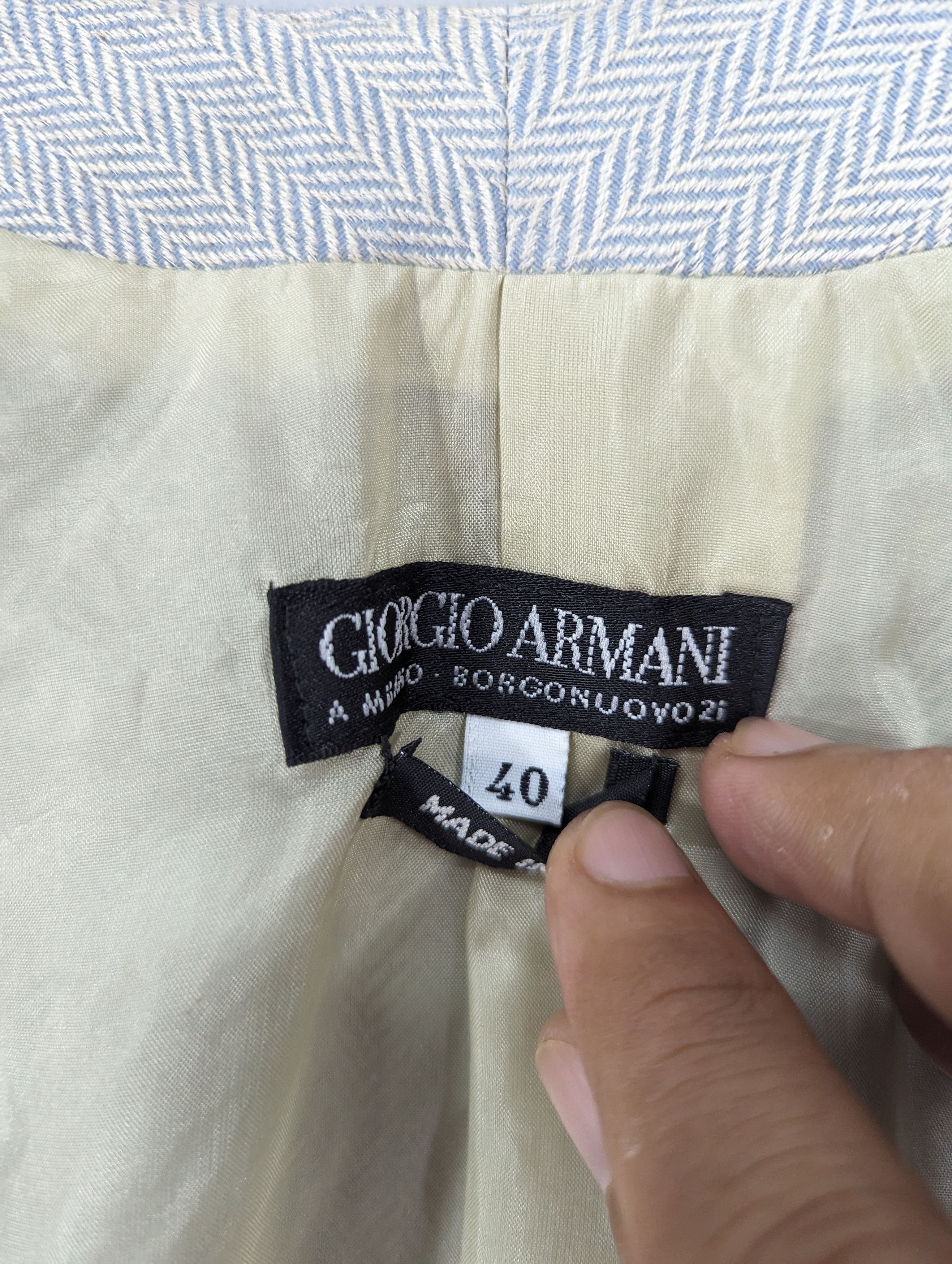 Armani × Designer × Giorgio Armani 🔥RARE🔥Vintage Giorgio Armani Wool Blazer Jacket Size XS / US 0-2 / IT 36-38 - 7 Thumbnail