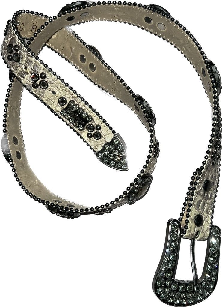 B.B. Simon Snakeskin Style B.B. Simon Belt - Tan Size 32 - 3 Thumbnail