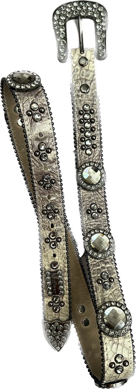 B.B. Simon Snakeskin Style B.B. Simon Belt - Tan Size 32 - 4 Thumbnail
