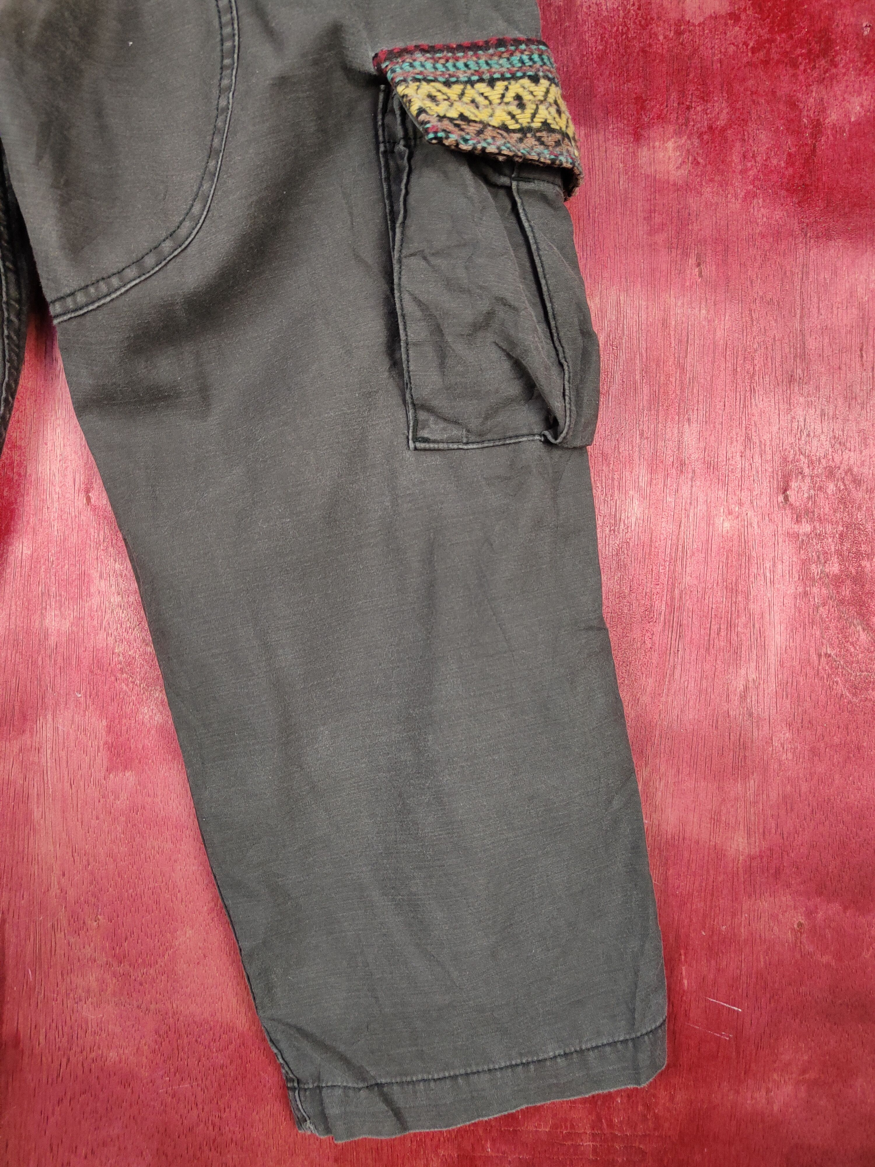 Japanese Brand MackDaddy Dark Gray cropped Multipocket Cargo Pants #S774 Size US 30 / EU 46 - 14 Thumbnail