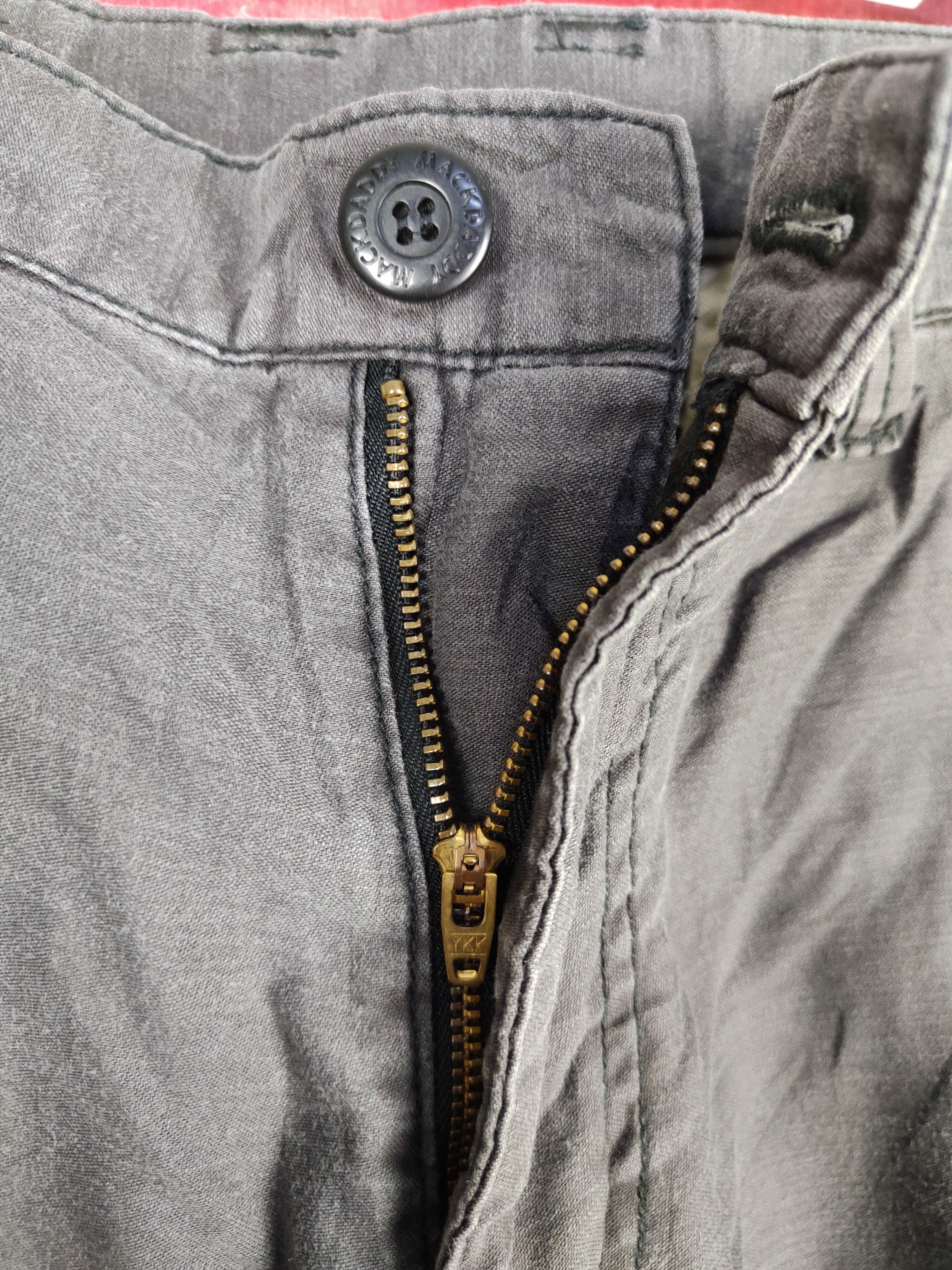 Japanese Brand MackDaddy Dark Gray cropped Multipocket Cargo Pants #S774 Size US 30 / EU 46 - 15 Thumbnail