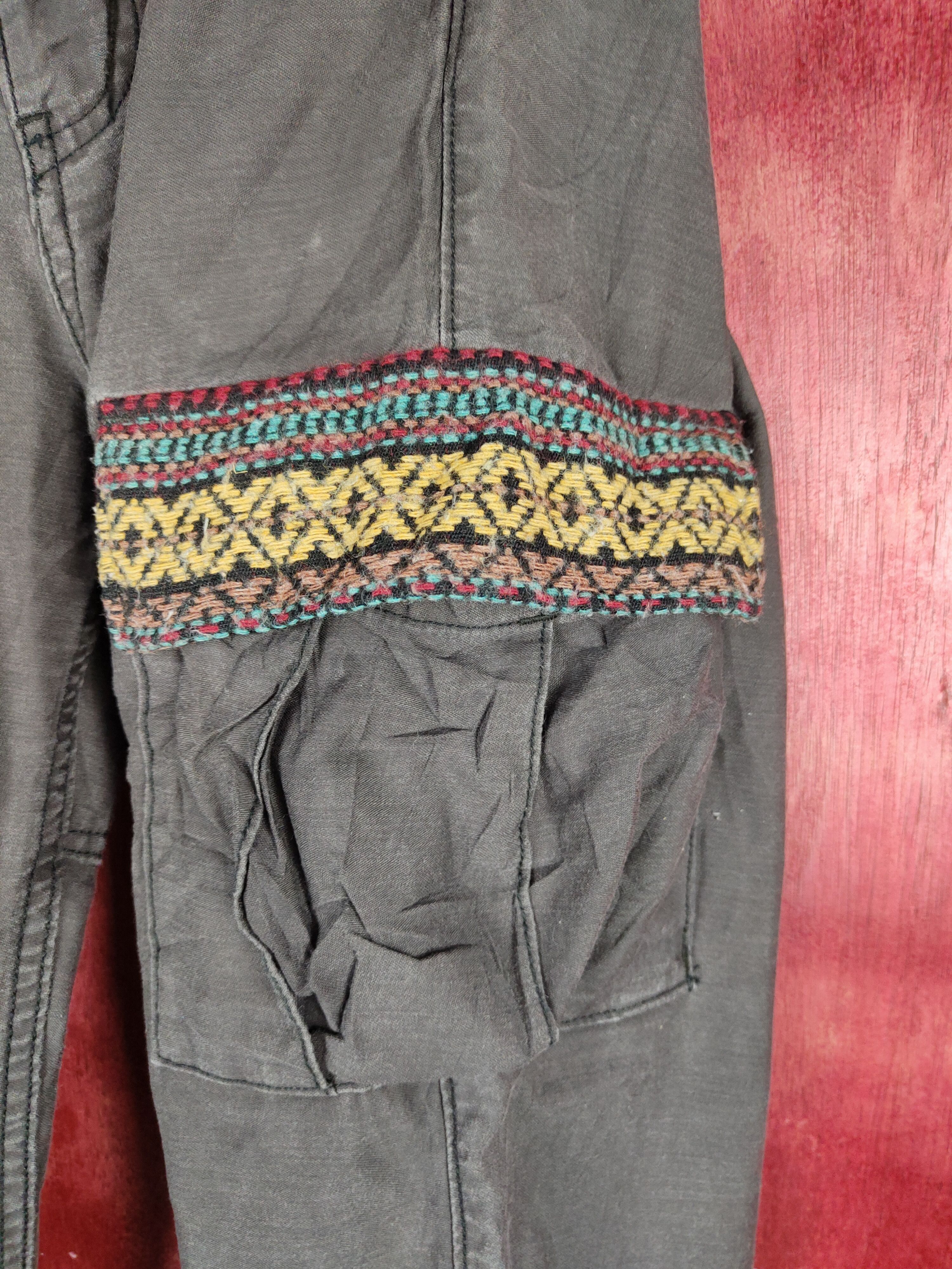 Japanese Brand MackDaddy Dark Gray cropped Multipocket Cargo Pants #S774 Size US 30 / EU 46 - 7 Thumbnail