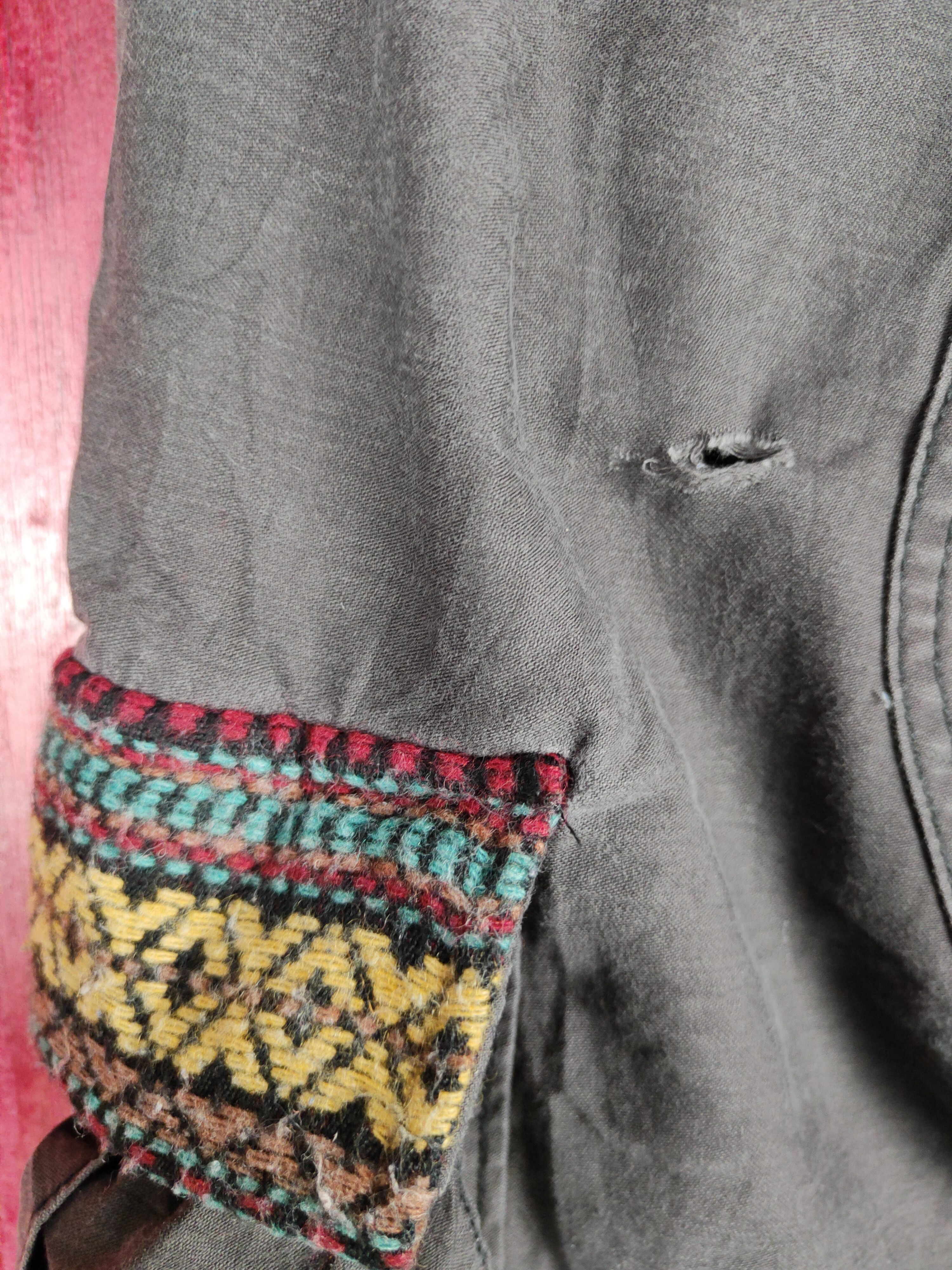 Japanese Brand MackDaddy Dark Gray cropped Multipocket Cargo Pants #S774 Size US 30 / EU 46 - 11 Thumbnail