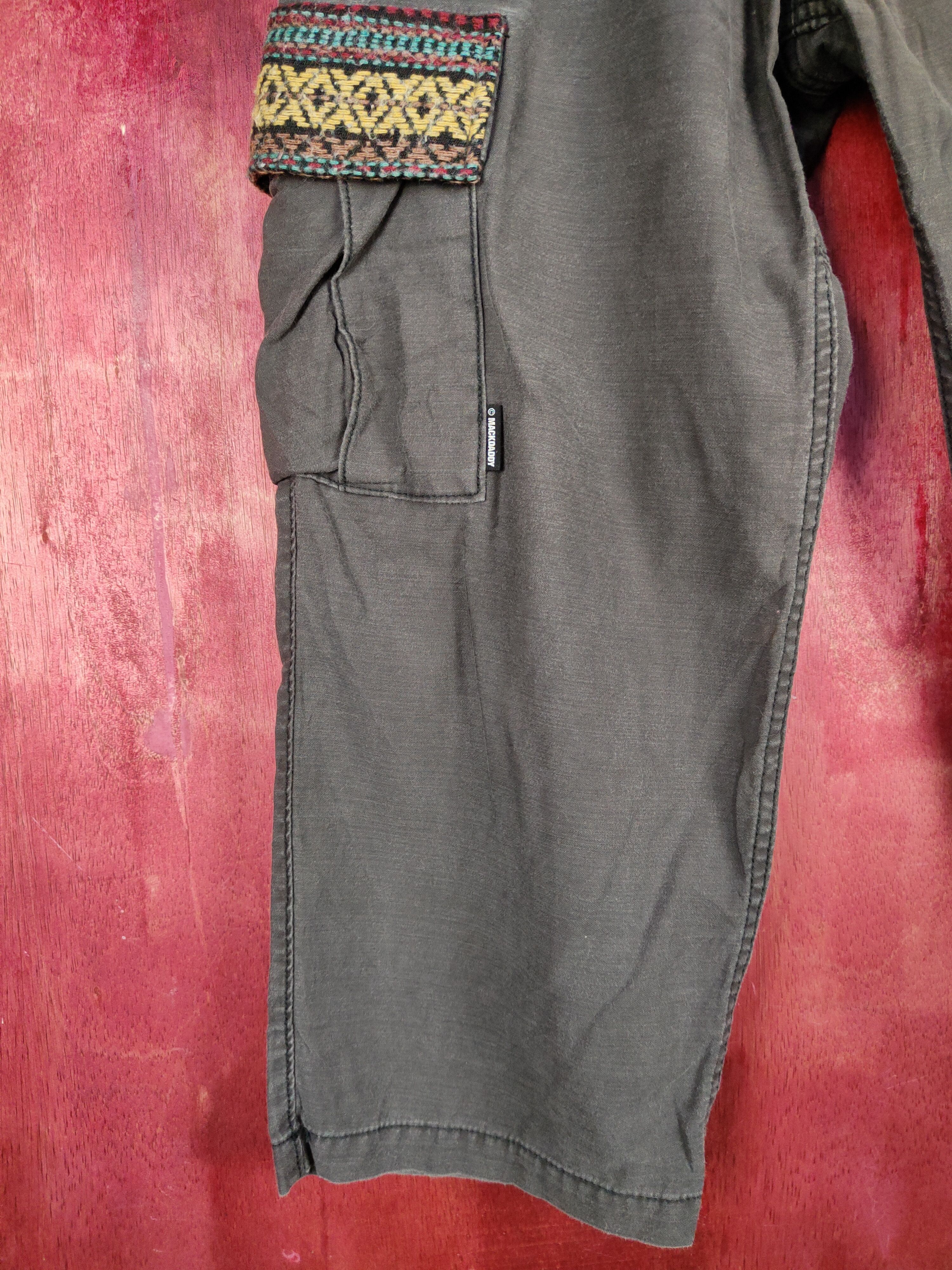 Japanese Brand MackDaddy Dark Gray cropped Multipocket Cargo Pants #S774 Size US 30 / EU 46 - 5 Thumbnail