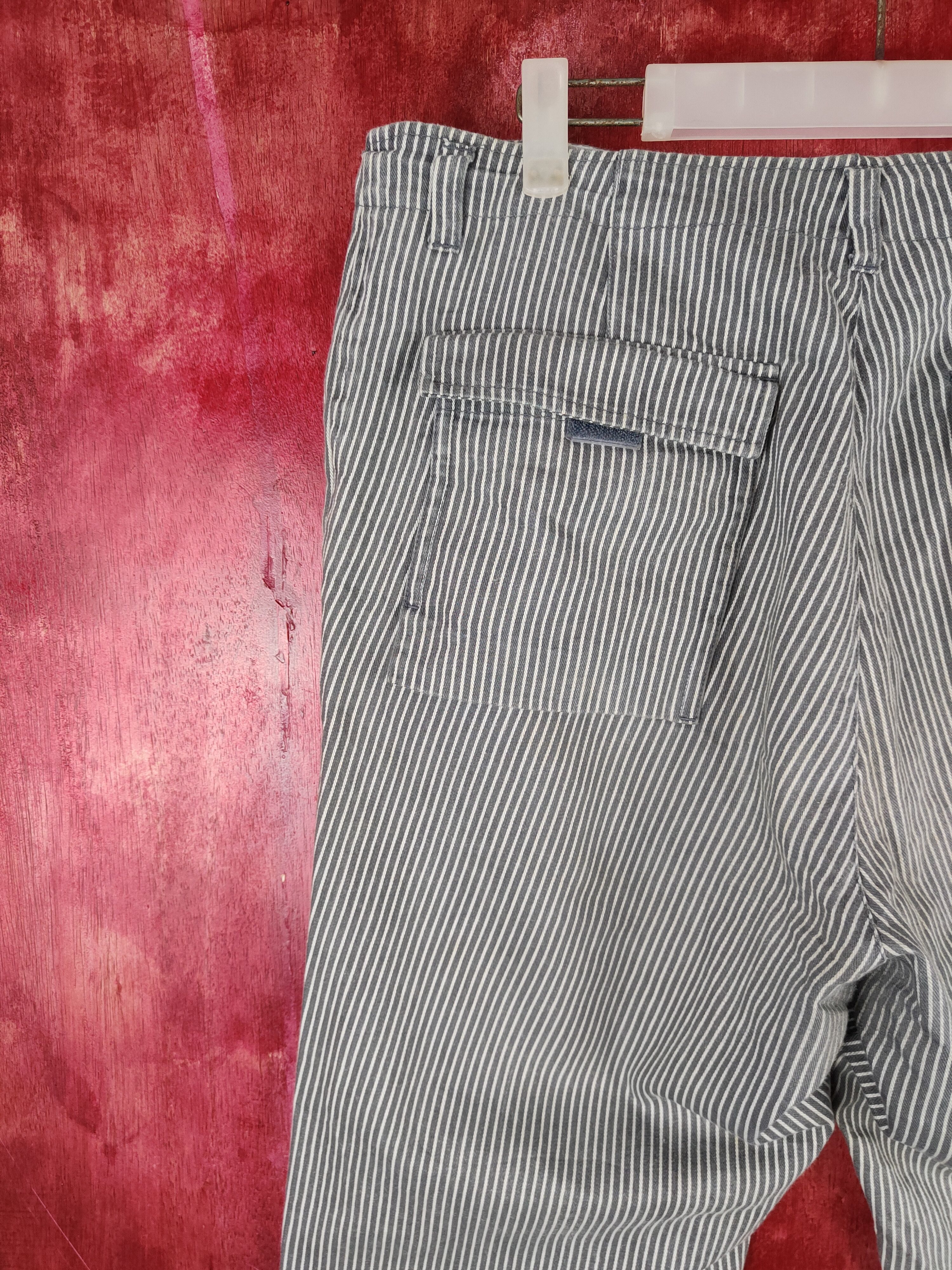 Comme Ca Ism × Japanese Brand Comme Ça Ism Gray Stripe Multipocket Casual Pants #S842 Size US 33 - 8 Thumbnail
