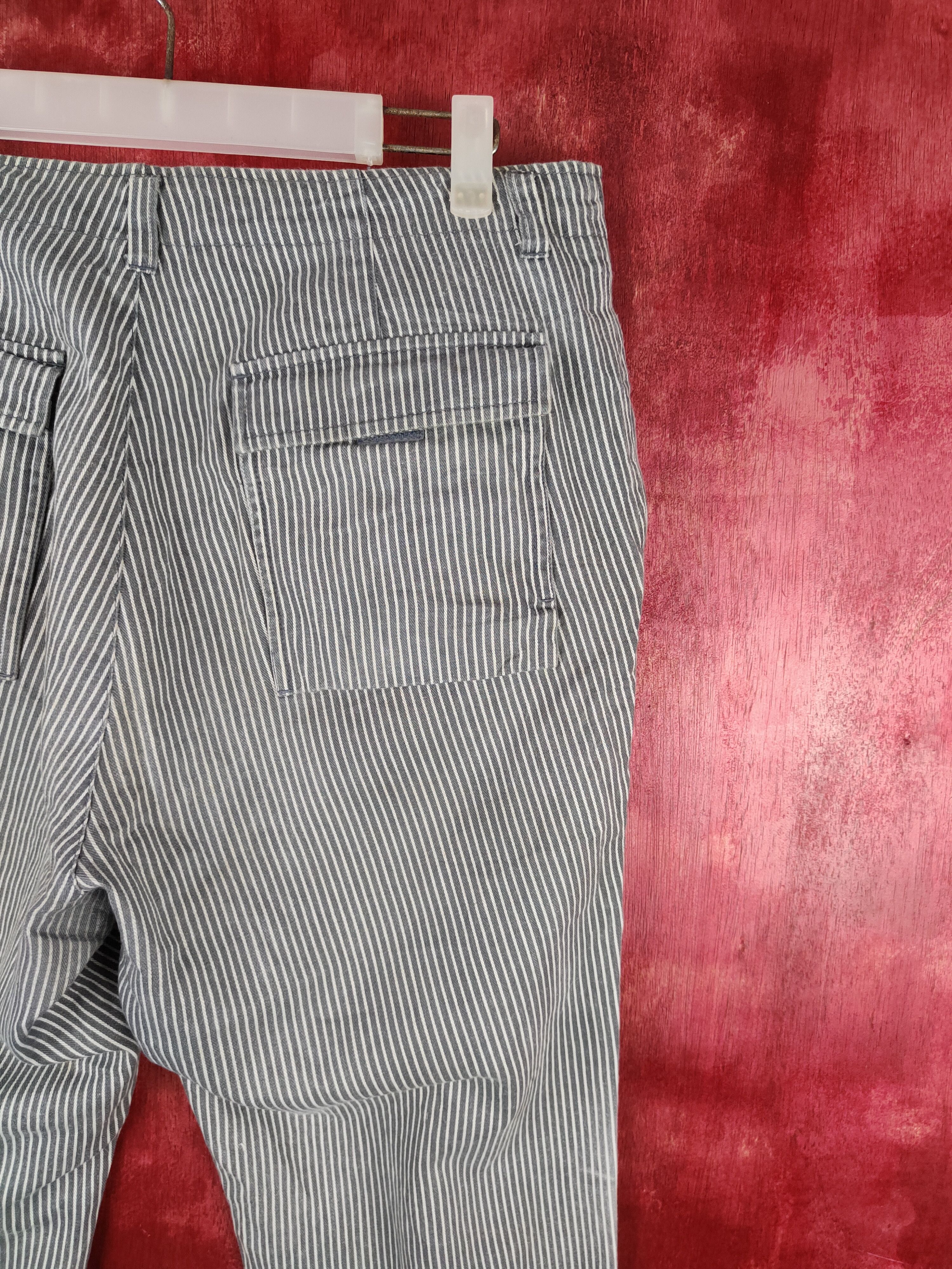 Comme Ca Ism × Japanese Brand Comme Ça Ism Gray Stripe Multipocket Casual Pants #S842 Size US 33 - 10 Thumbnail