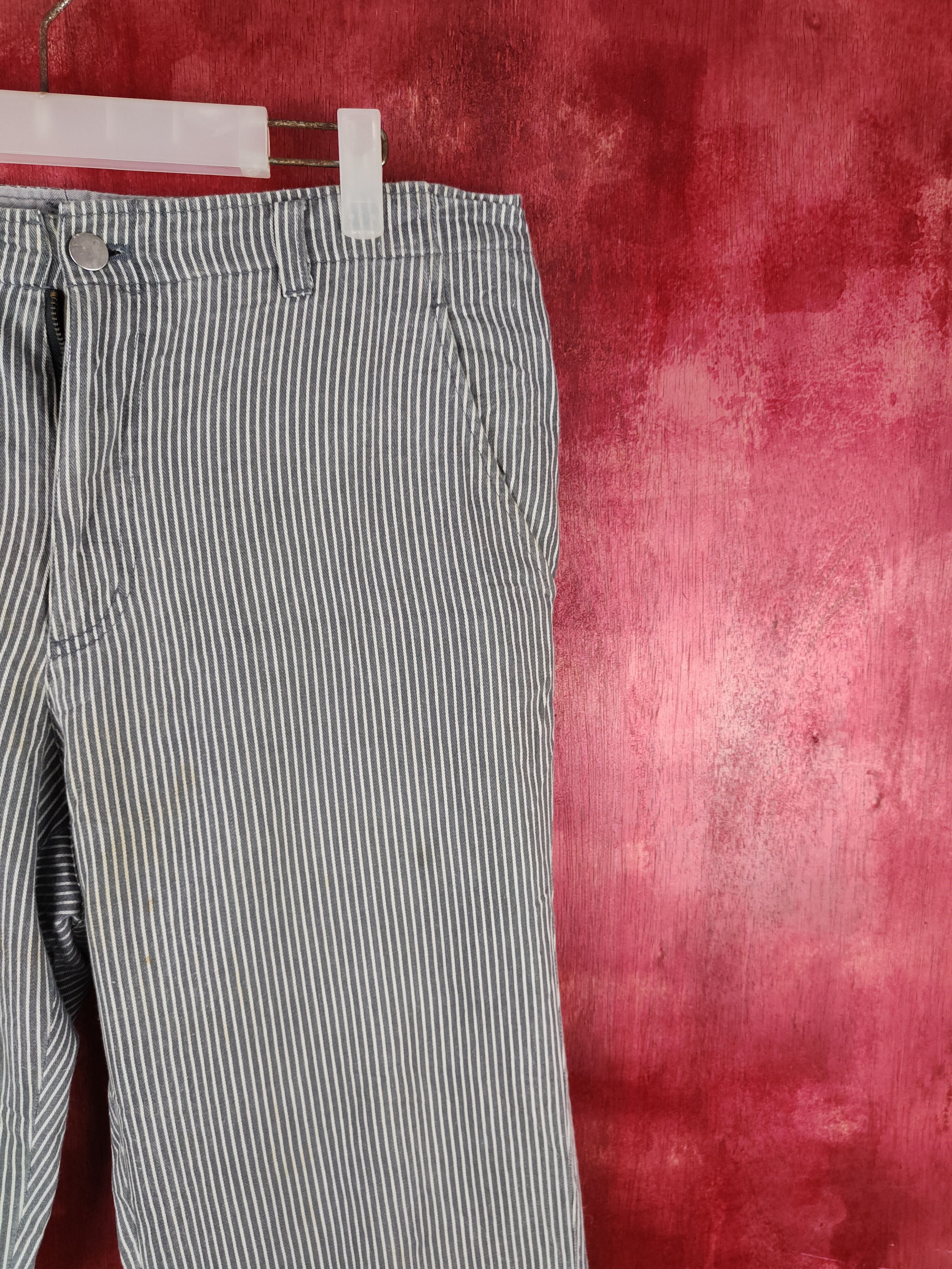 Comme Ca Ism × Japanese Brand Comme Ça Ism Gray Stripe Multipocket Casual Pants #S842 Size US 33 - 5 Thumbnail