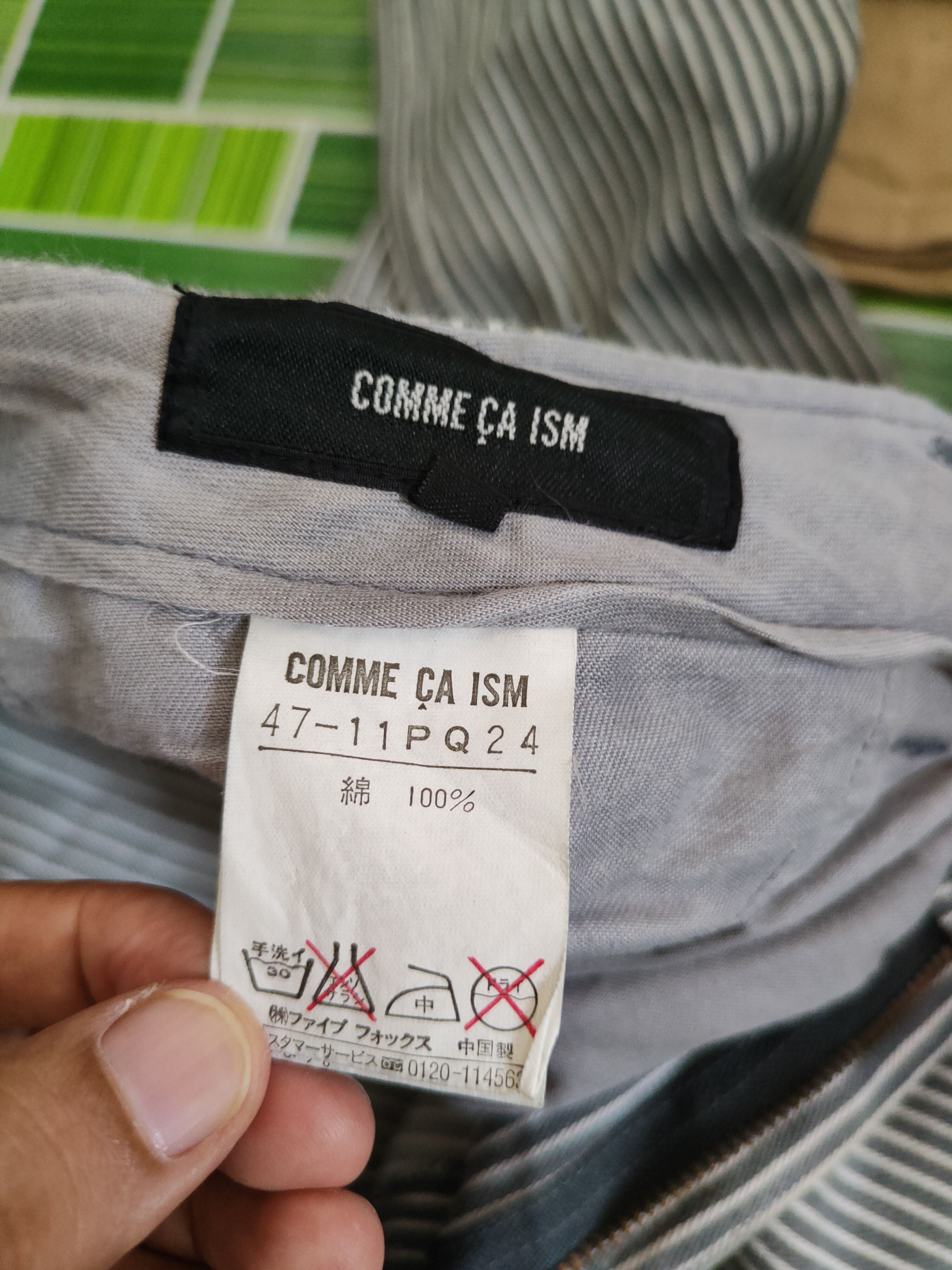 Comme Ca Ism × Japanese Brand Comme Ça Ism Gray Stripe Multipocket Casual Pants #S842 Size US 33 - 13 Thumbnail