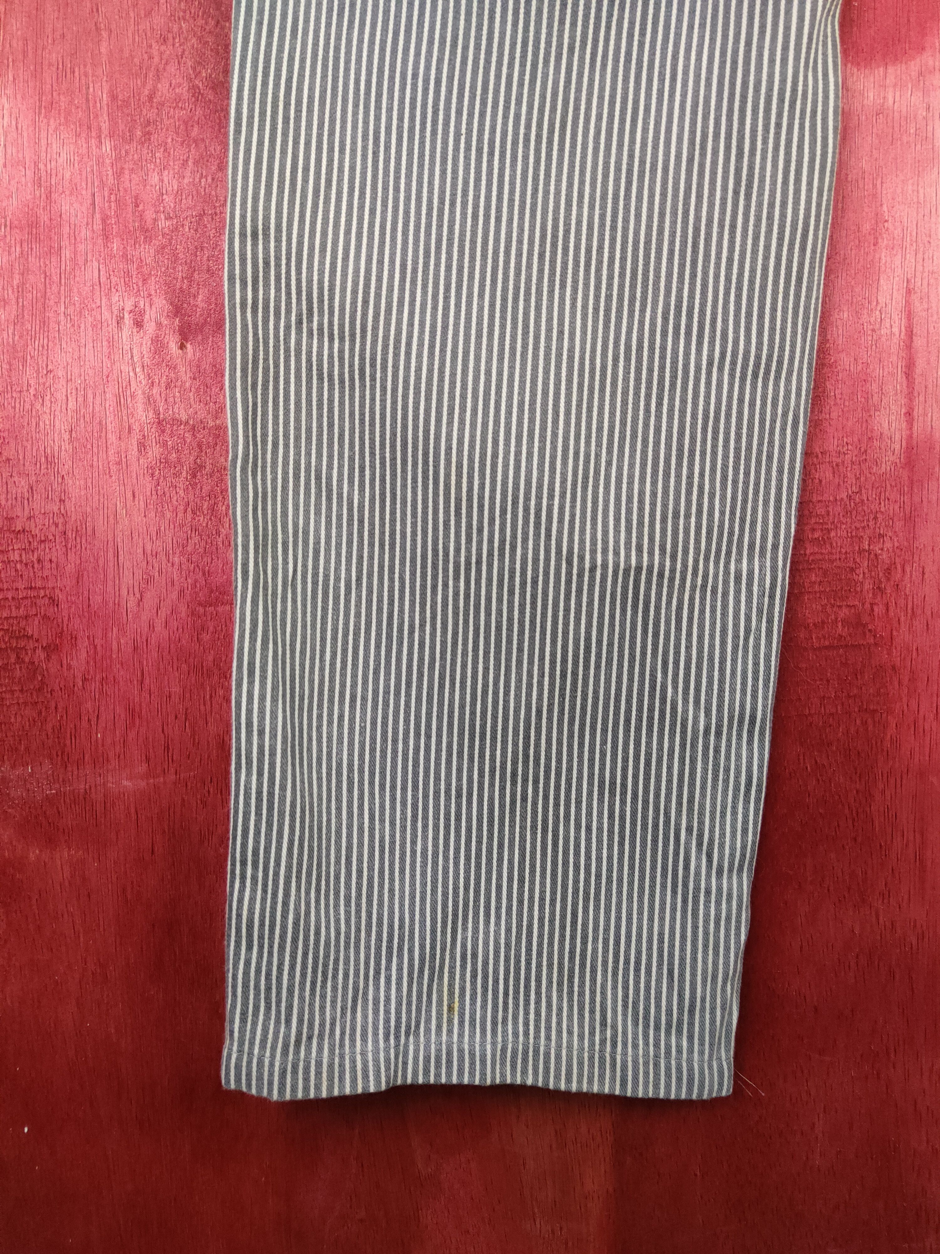 Comme Ca Ism × Japanese Brand Comme Ça Ism Gray Stripe Multipocket Casual Pants #S842 Size US 33 - 9 Thumbnail