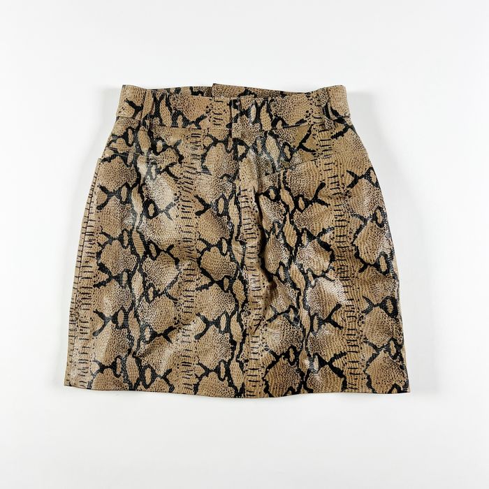Other LPA Skirt 416 Genuine Leather Snake Print Pattern | Grailed