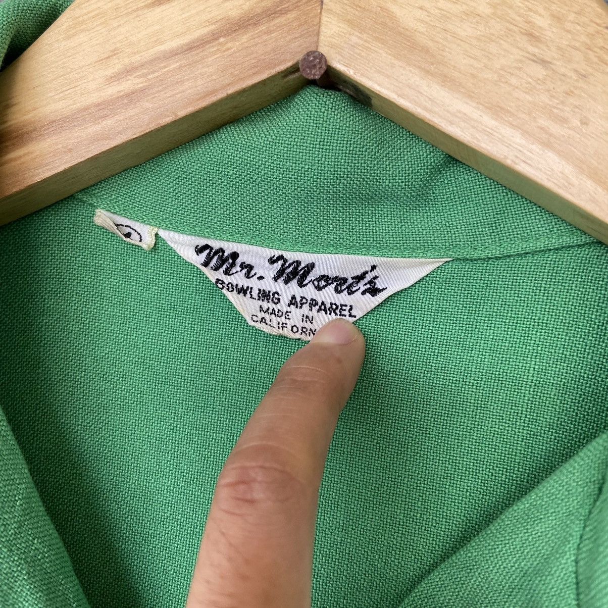 Vintage Vintage 60s Linen Bowling Shirt Size US S / EU 44-46 / 1 - 5 Thumbnail