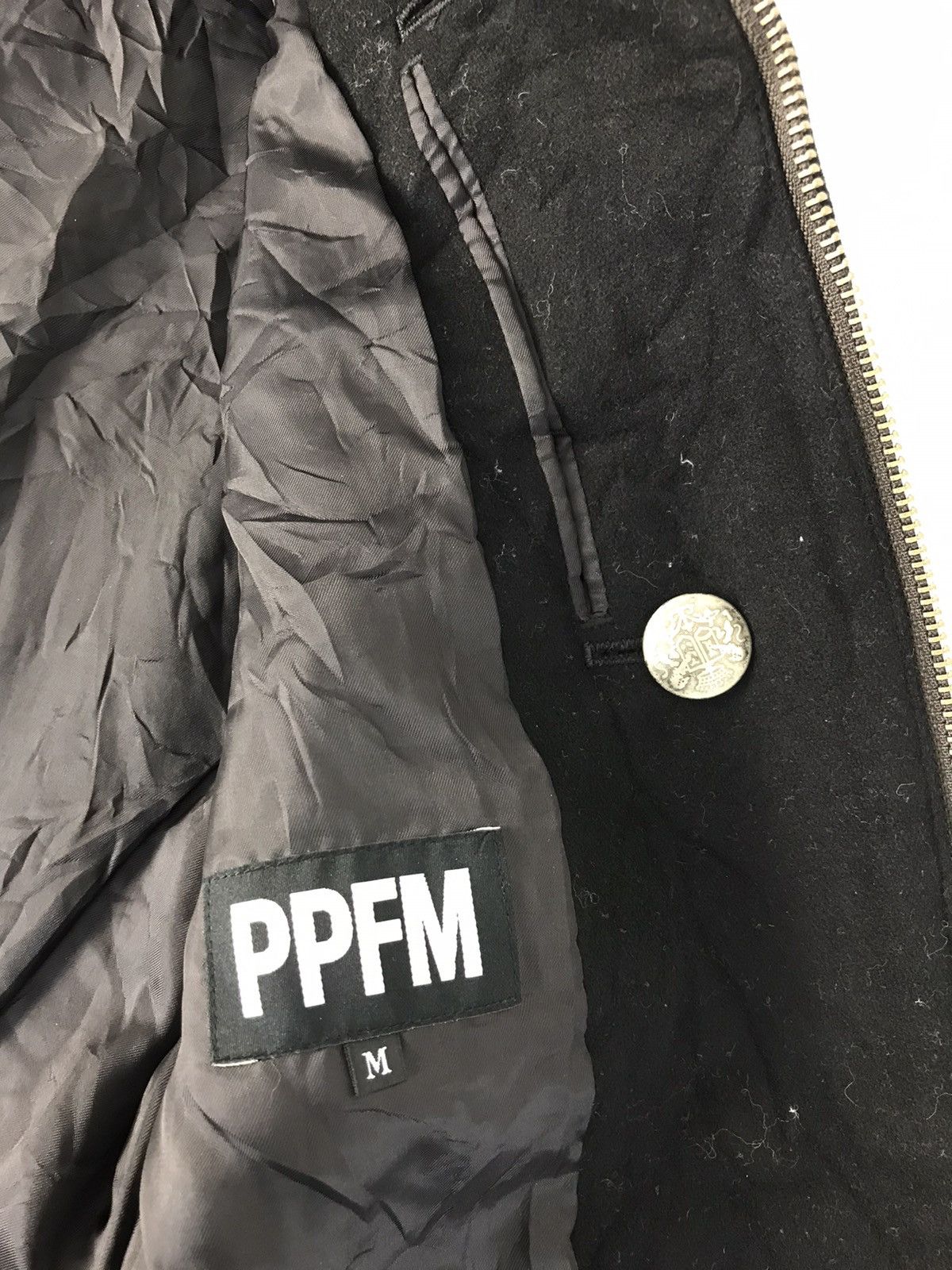 PPFM PPFM Wool Thick Biker Jacket Double Pocket Inspire Designer Size US M / EU 48-50 / 2 - 6 Thumbnail