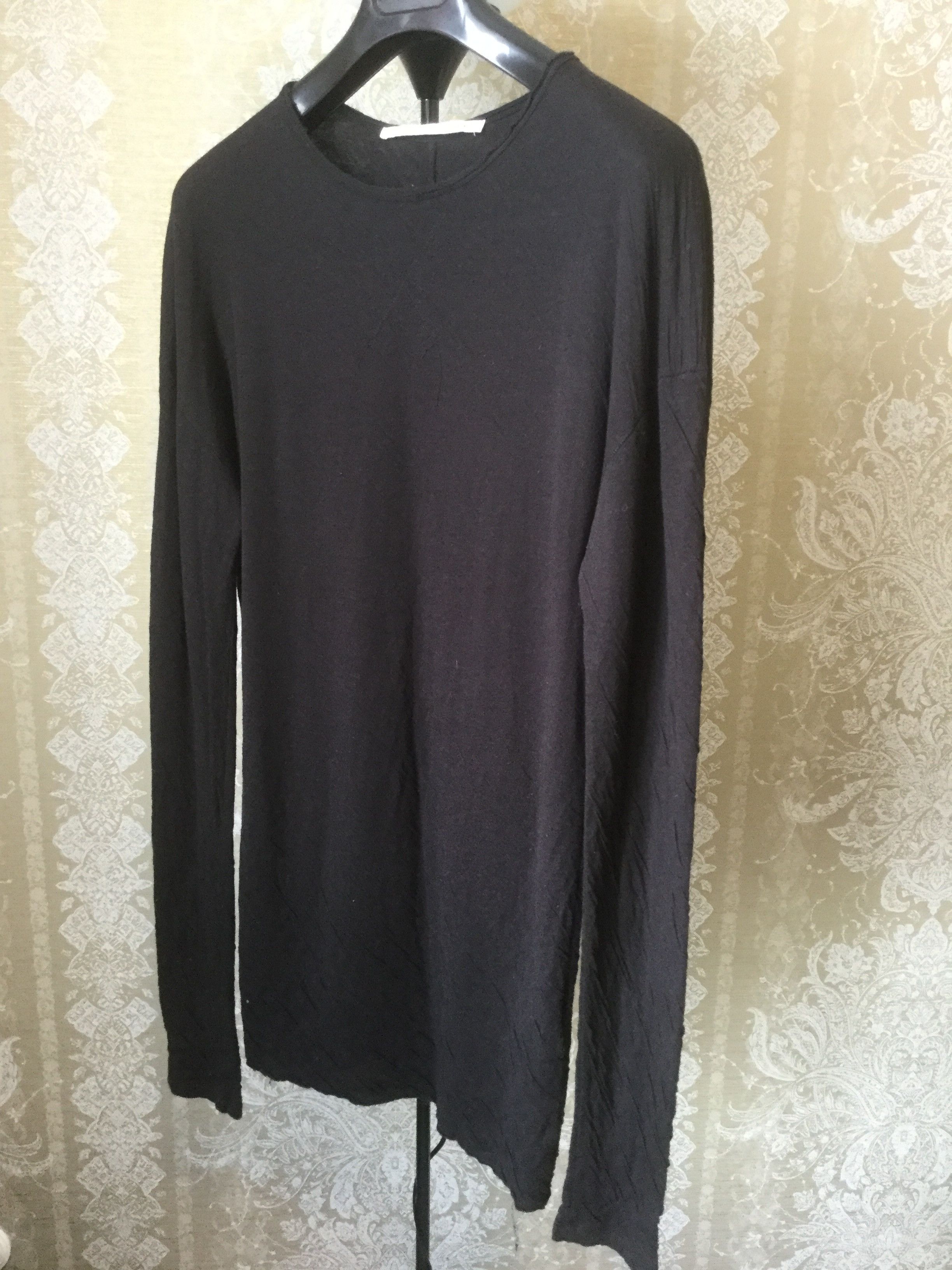 Isabel Benenato Double layer crumpled sweatshirt.Like Rick Owens or Devoa Size US M / EU 48-50 / 2 - 1 Thumbnail
