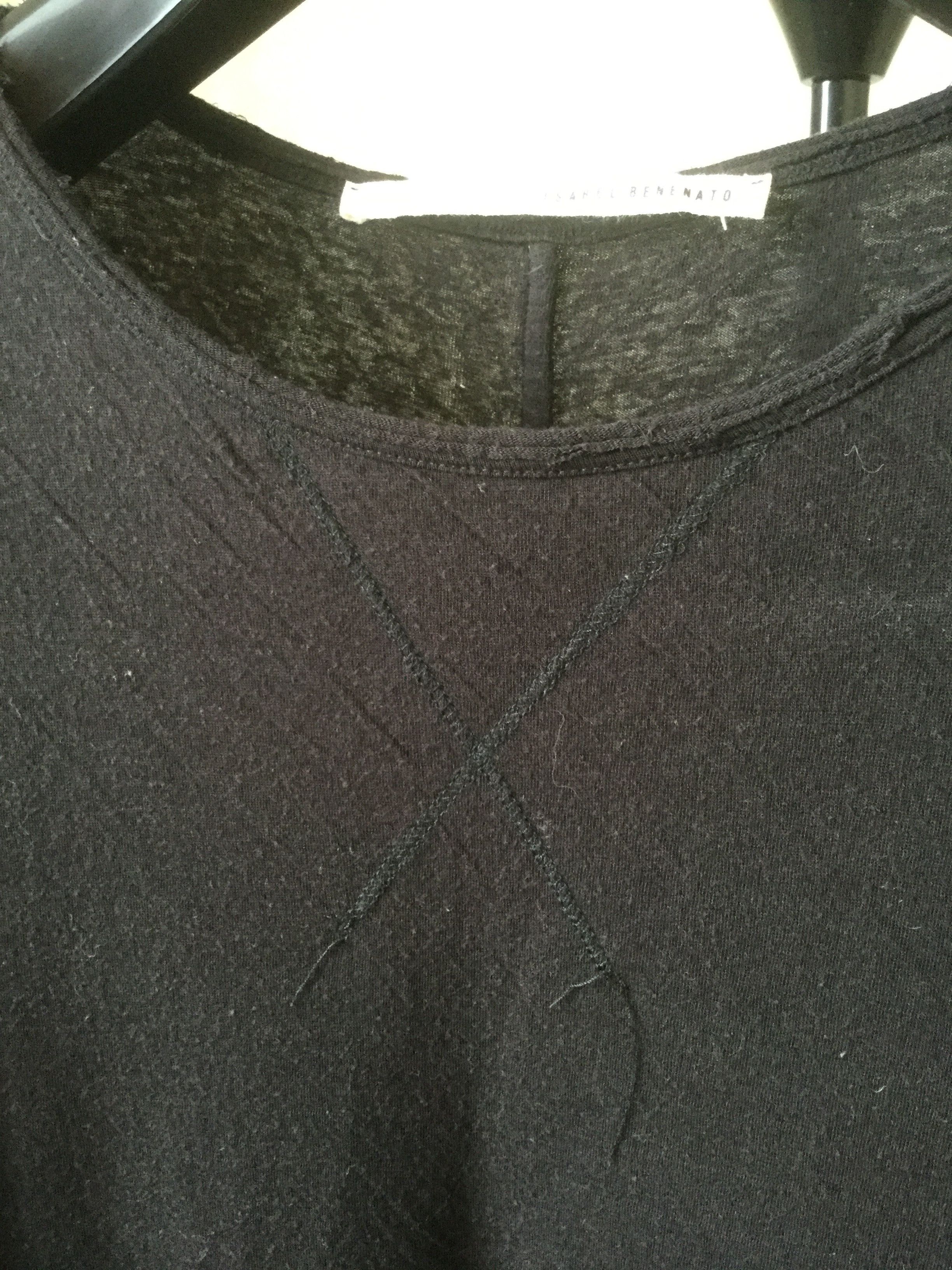 Isabel Benenato Double layer crumpled sweatshirt.Like Rick Owens or Devoa Size US M / EU 48-50 / 2 - 6 Thumbnail