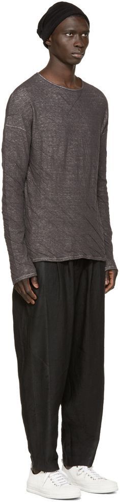 Isabel Benenato Double layer crumpled sweatshirt.Like Rick Owens or Devoa Size US M / EU 48-50 / 2 - 2 Thumbnail