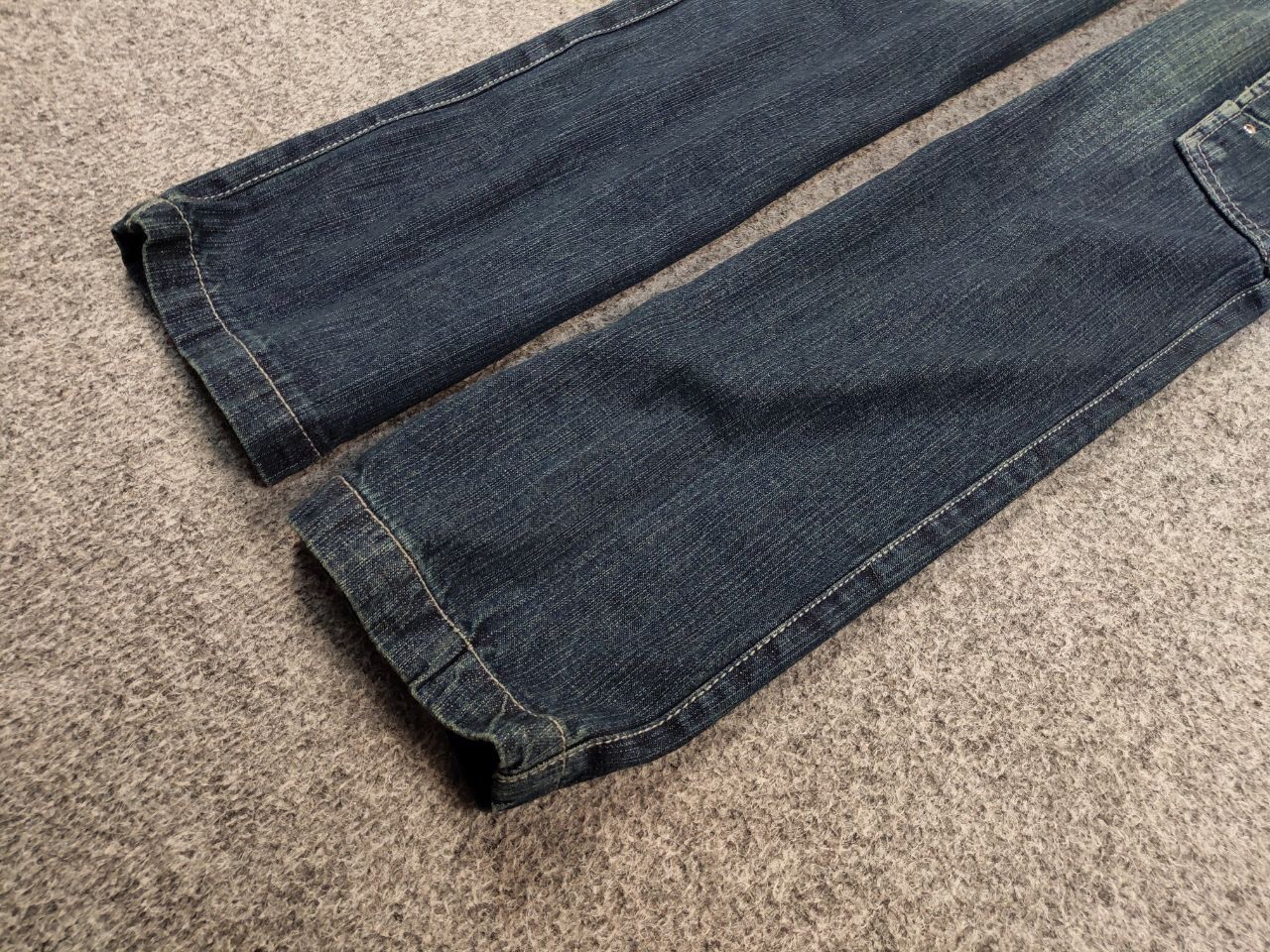 Japanese Brand Vintage 90's Japanese Distressed Dark Cargo Denim Jeans Size US 32 / EU 48 - 6 Thumbnail