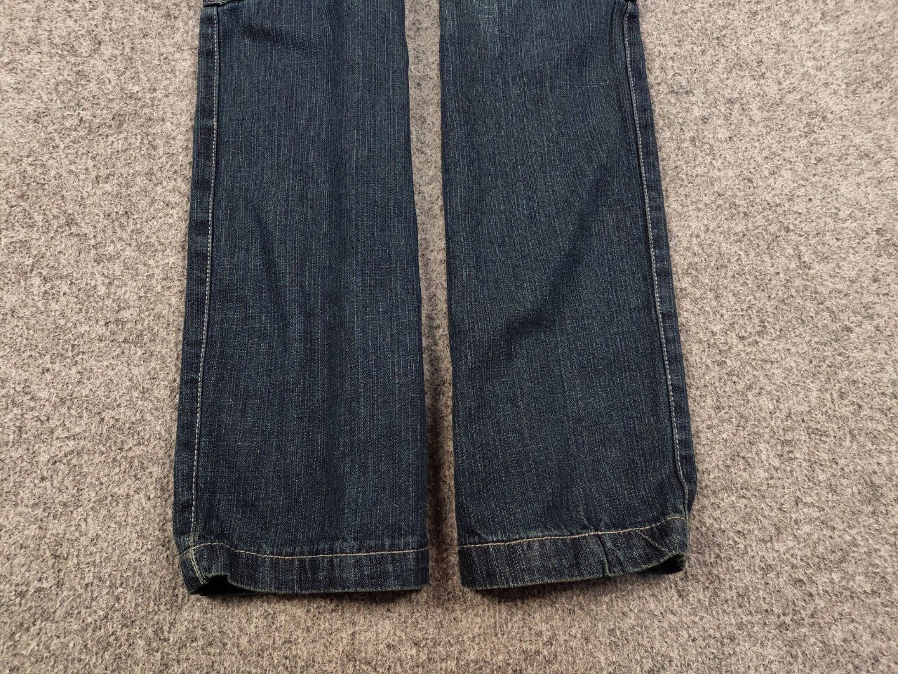 Japanese Brand Vintage 90's Japanese Distressed Dark Cargo Denim Jeans Size US 32 / EU 48 - 9 Thumbnail