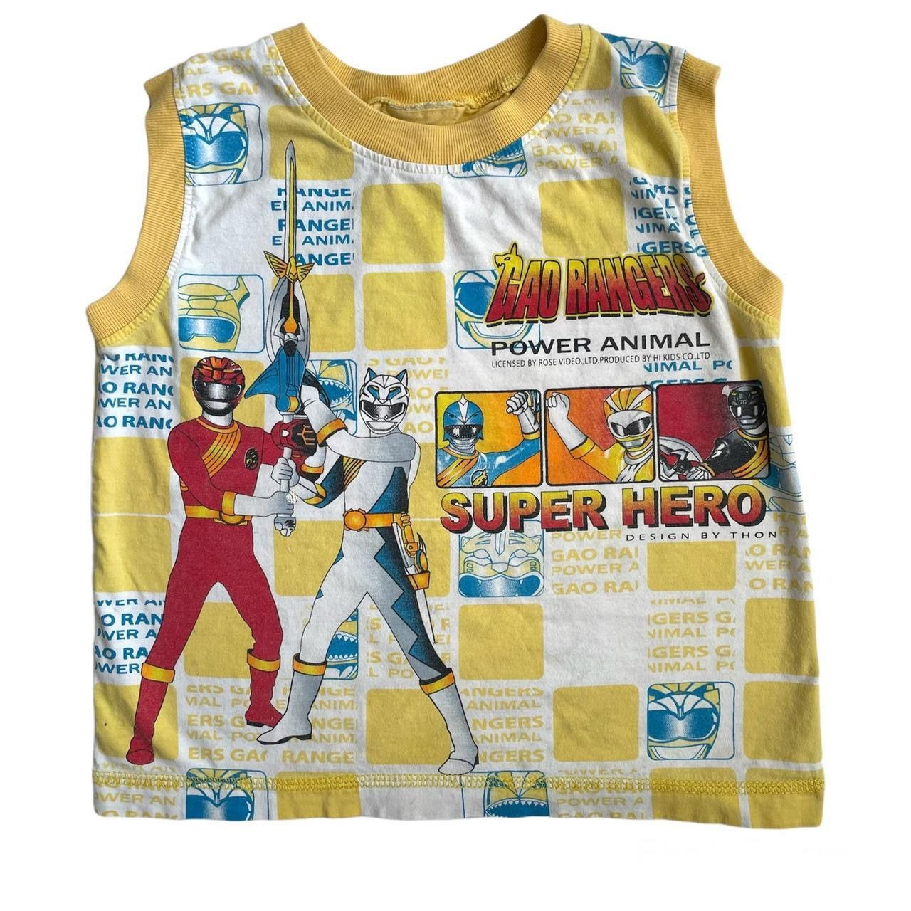 Vintage Vintage Y2K Hyaujuu Sentai Gaorangers Power Rangers Kids Top ...