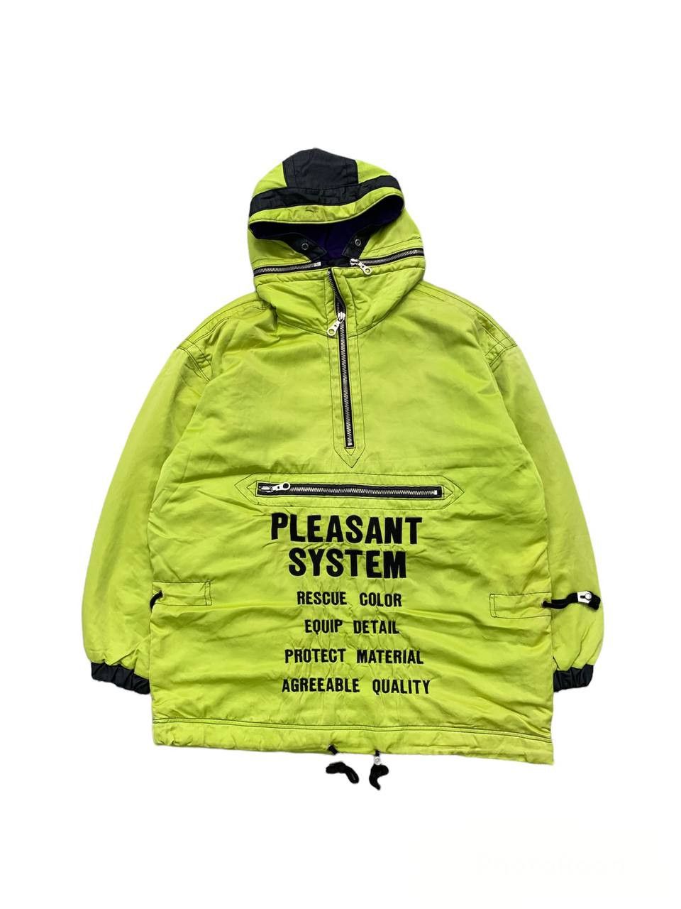 image of Halfzip Sports Afield Ninja Balaclava Snow Jacket in Neon, Men's (Size Medium)