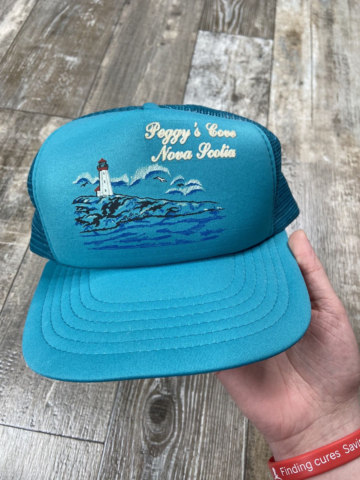 Vintage Vintage Art Trucker Hat Nova Scotia Puff Print USA SnapBack Size ONE SIZE - 1 Thumbnail