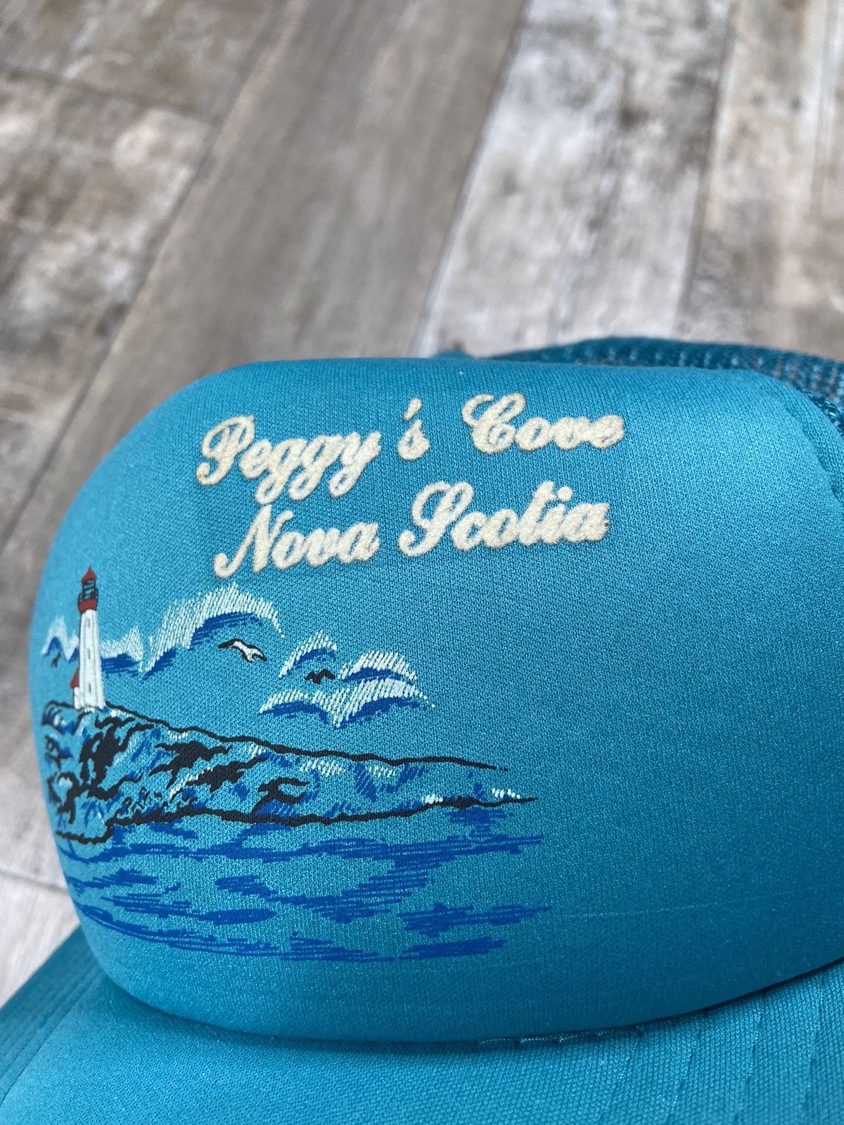 Vintage Vintage Art Trucker Hat Nova Scotia Puff Print USA SnapBack Size ONE SIZE - 2 Thumbnail