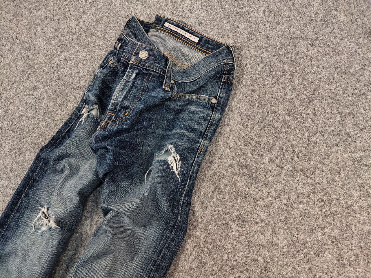 AG Adriano Goldschmied Adriano Goldschmied Distressed Denim Blue Jeans Made in USA Size US 32 / EU 48 - 5 Thumbnail