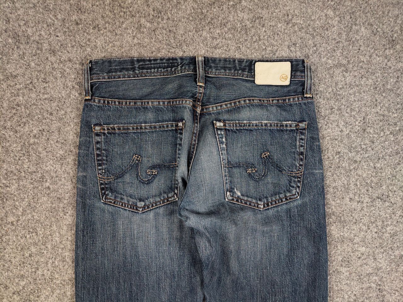 AG Adriano Goldschmied Adriano Goldschmied Distressed Denim Blue Jeans Made in USA Size US 32 / EU 48 - 15 Thumbnail