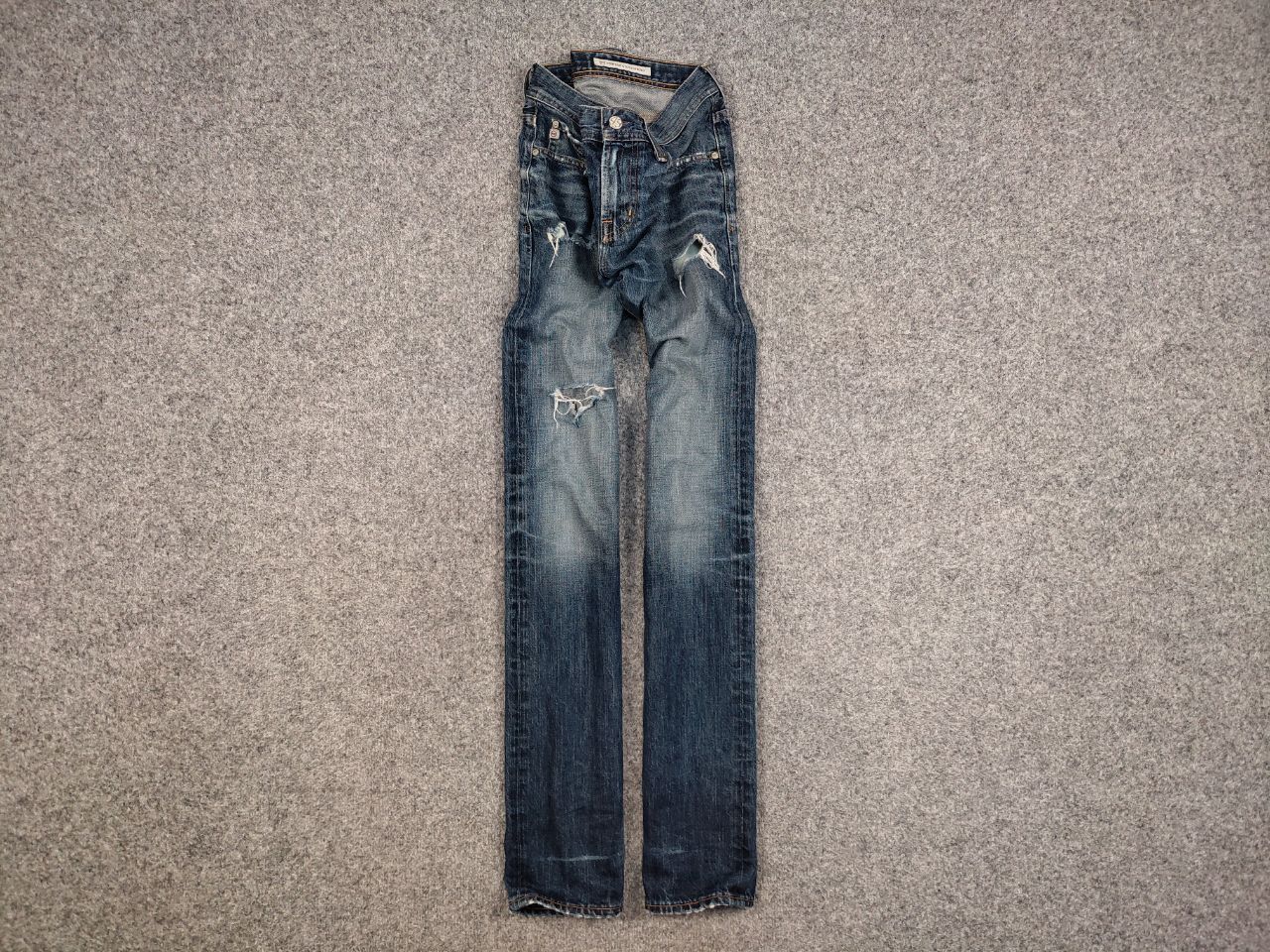 AG Adriano Goldschmied Adriano Goldschmied Distressed Denim Blue Jeans Made in USA Size US 32 / EU 48 - 2 Thumbnail