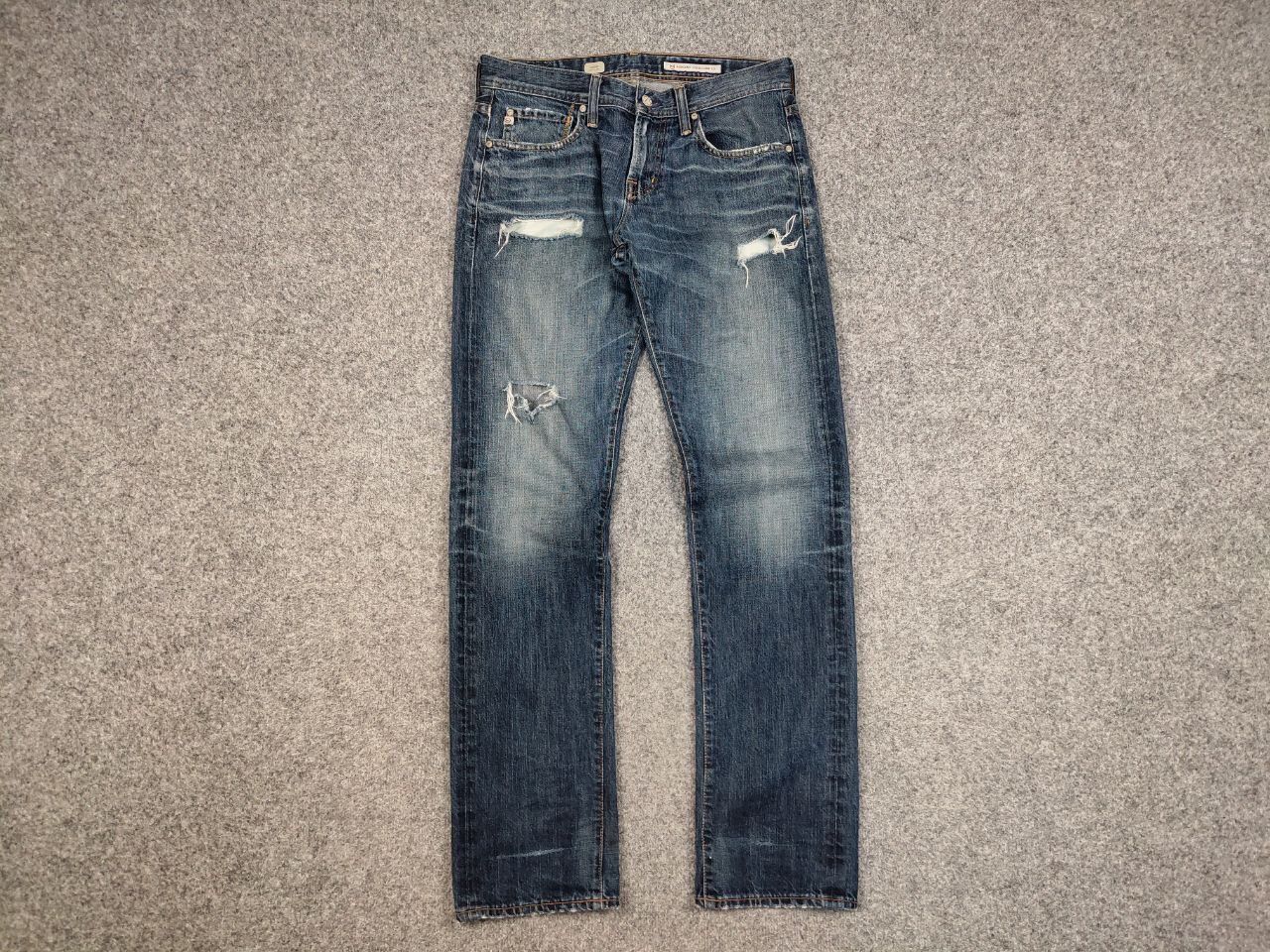 AG Adriano Goldschmied Adriano Goldschmied Distressed Denim Blue Jeans Made in USA Size US 32 / EU 48 - 1 Thumbnail