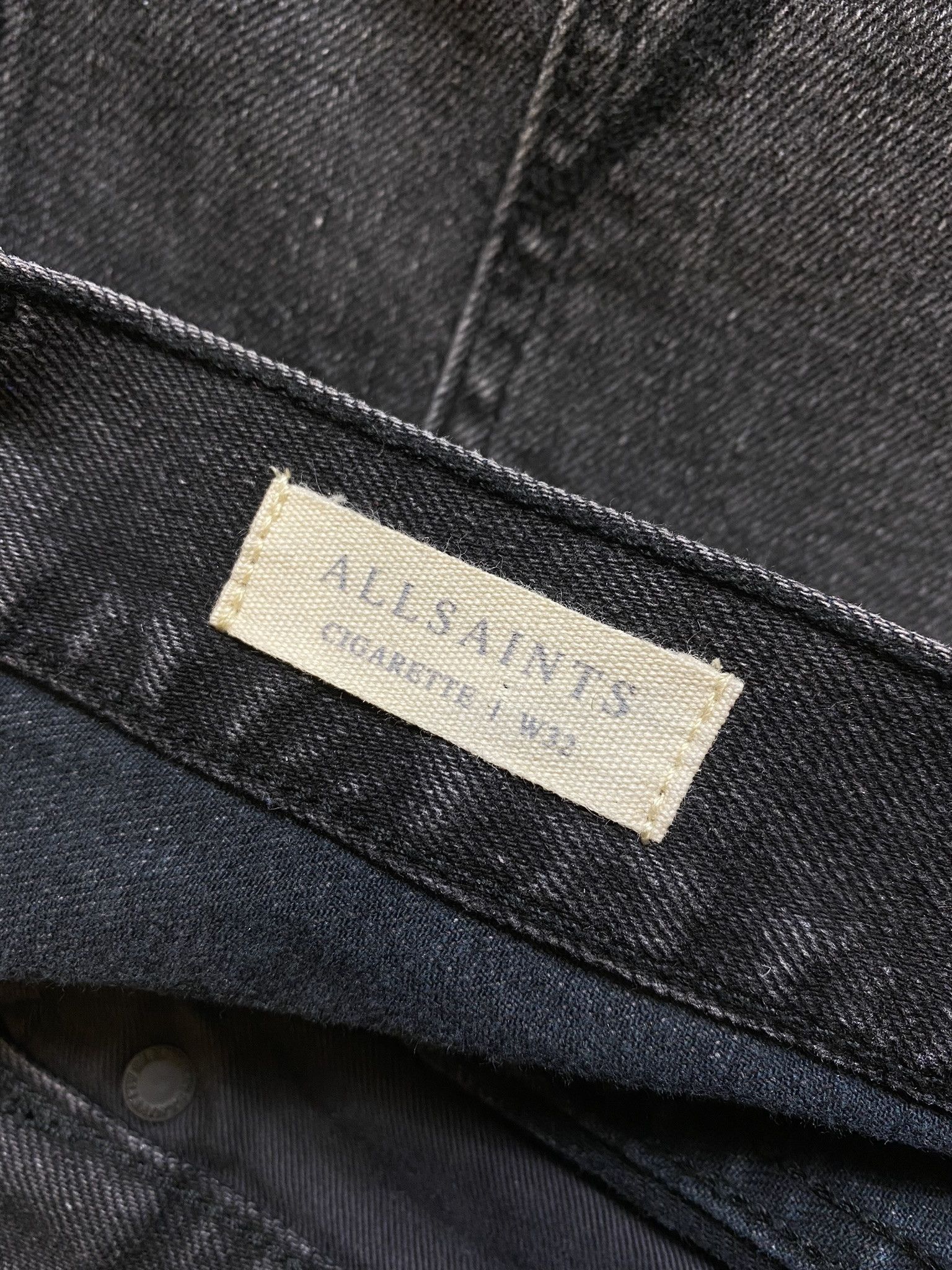 Allsaints ALLSAINTS cigarette skiny dlim denim jeans pants gray Size US 32 / EU 48 - 6 Thumbnail