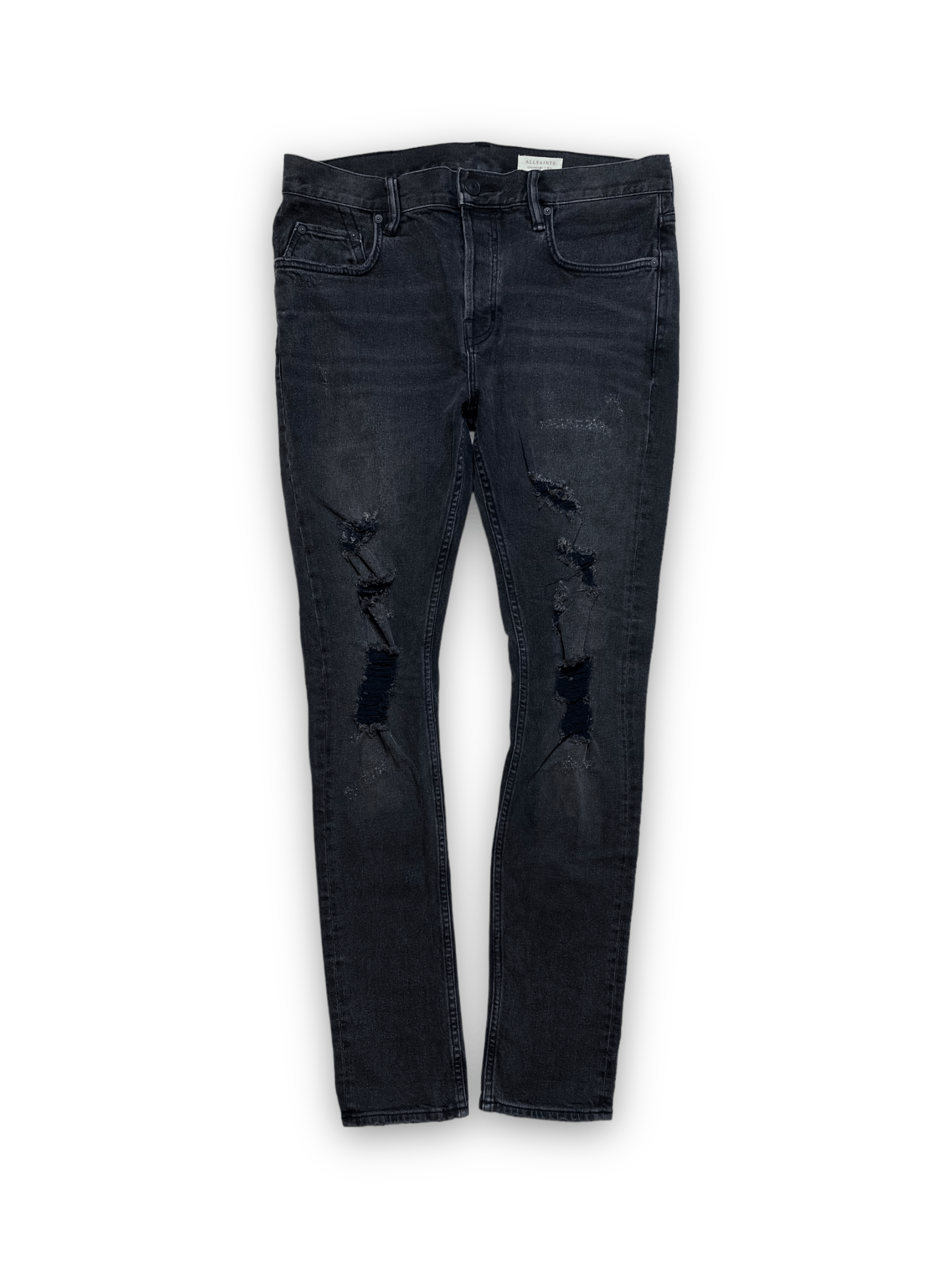 Allsaints ALLSAINTS cigarette skiny dlim denim jeans pants gray Size US 32 / EU 48 - 1 Thumbnail