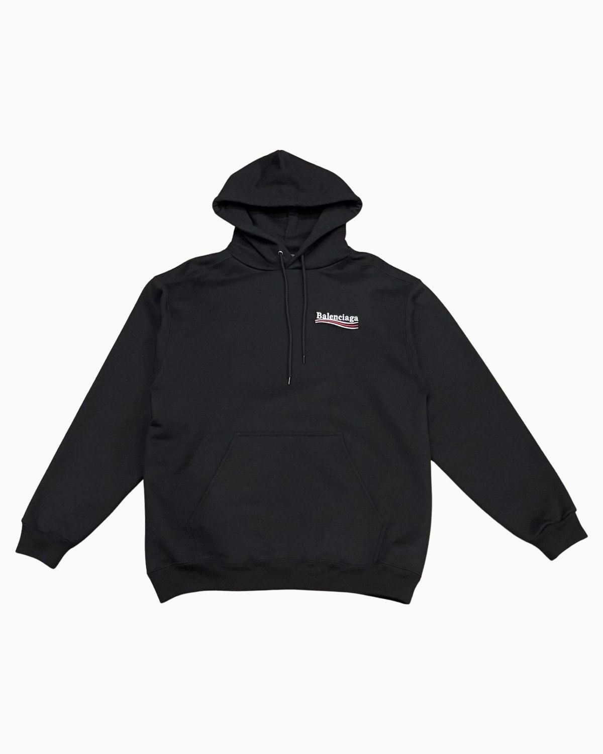 【国内発】BALENCIAGA POLITICAL CAMPAIGN ロゴプリントフーディ 国内発】BALENCIAGA POLITICAL CAMPAIGN ロゴプリントフーディ