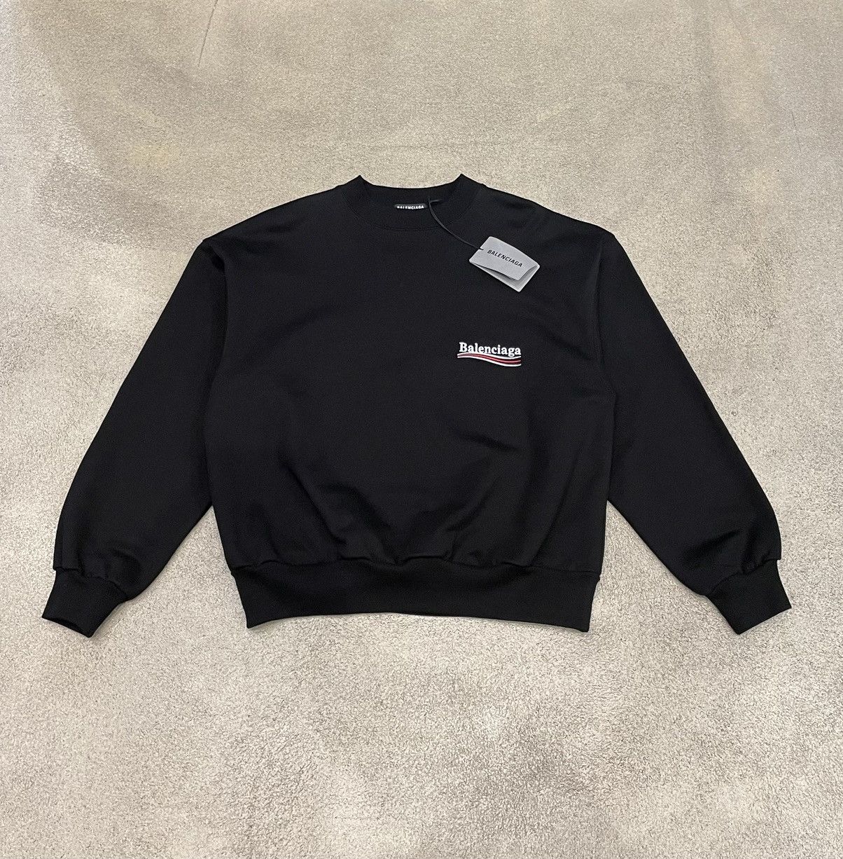 Balenciaga campaign logo sweatshirt best sale