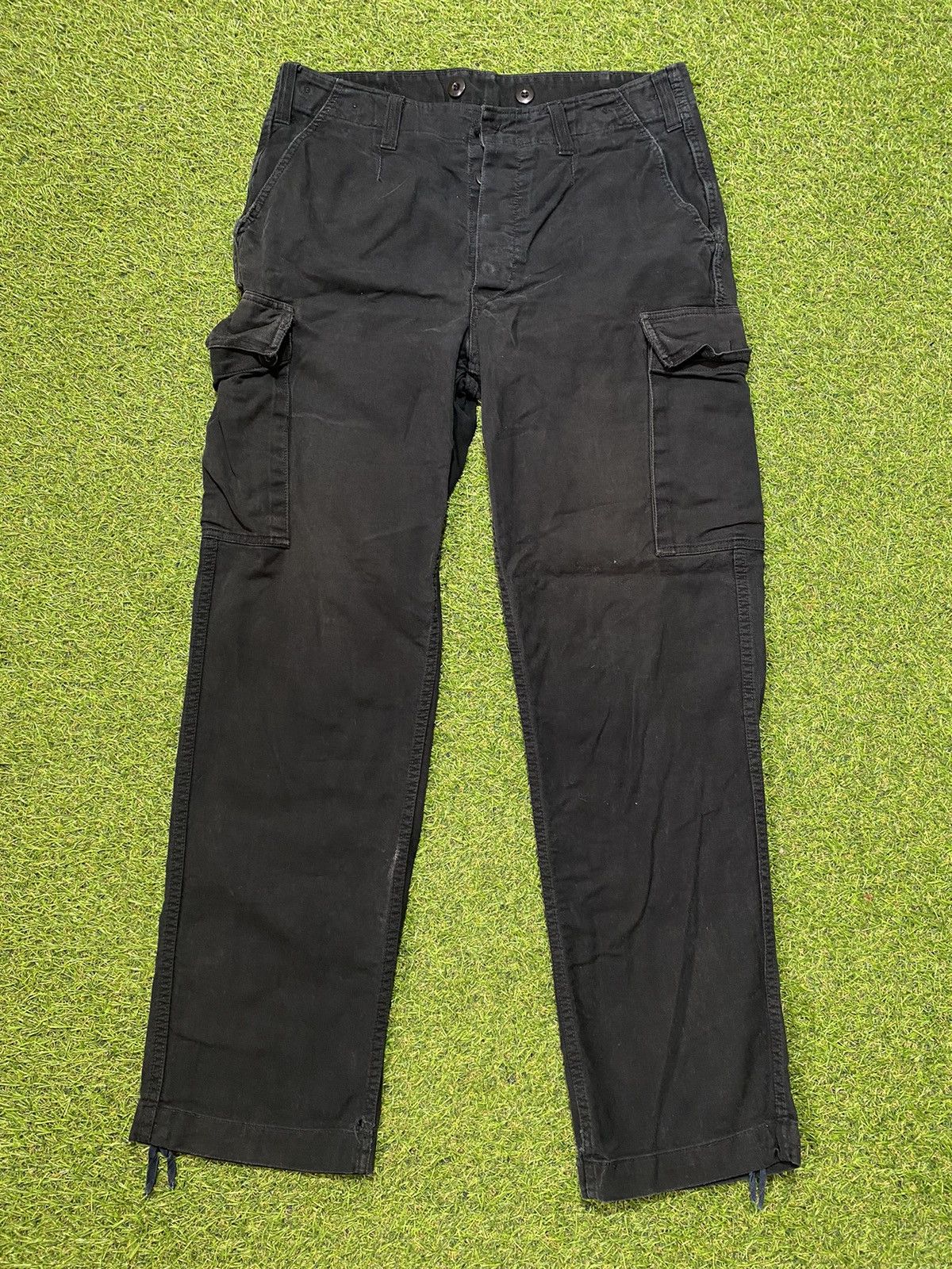 90s Red Plaid Cargo Pants