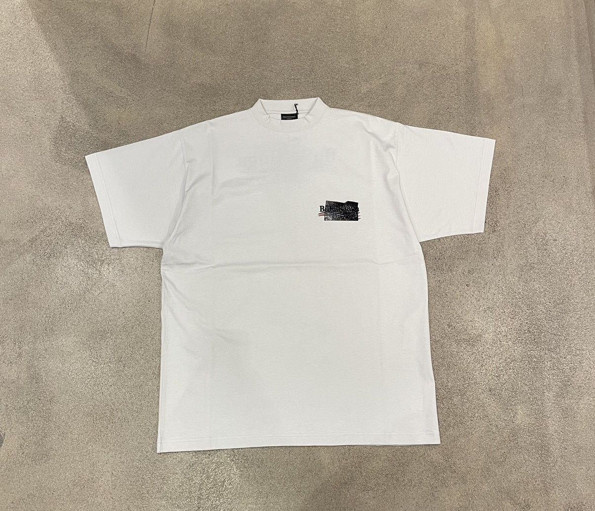 Balenciaga Balenciaga Gaffer Taped Political Logo T-shirt | Grailed