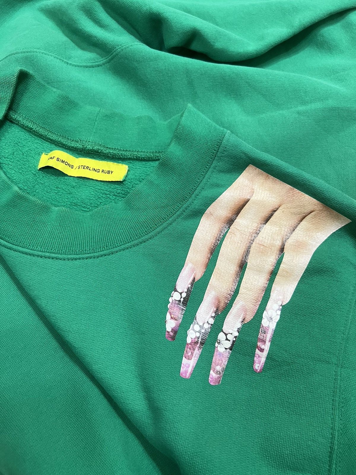 Raf Simons × Sterling Ruby ICONIC🔥Raf Simons Sterling Ruby Nail Print Crewneck Sweater Size US L / EU 52-54 / 3 - 5 Thumbnail