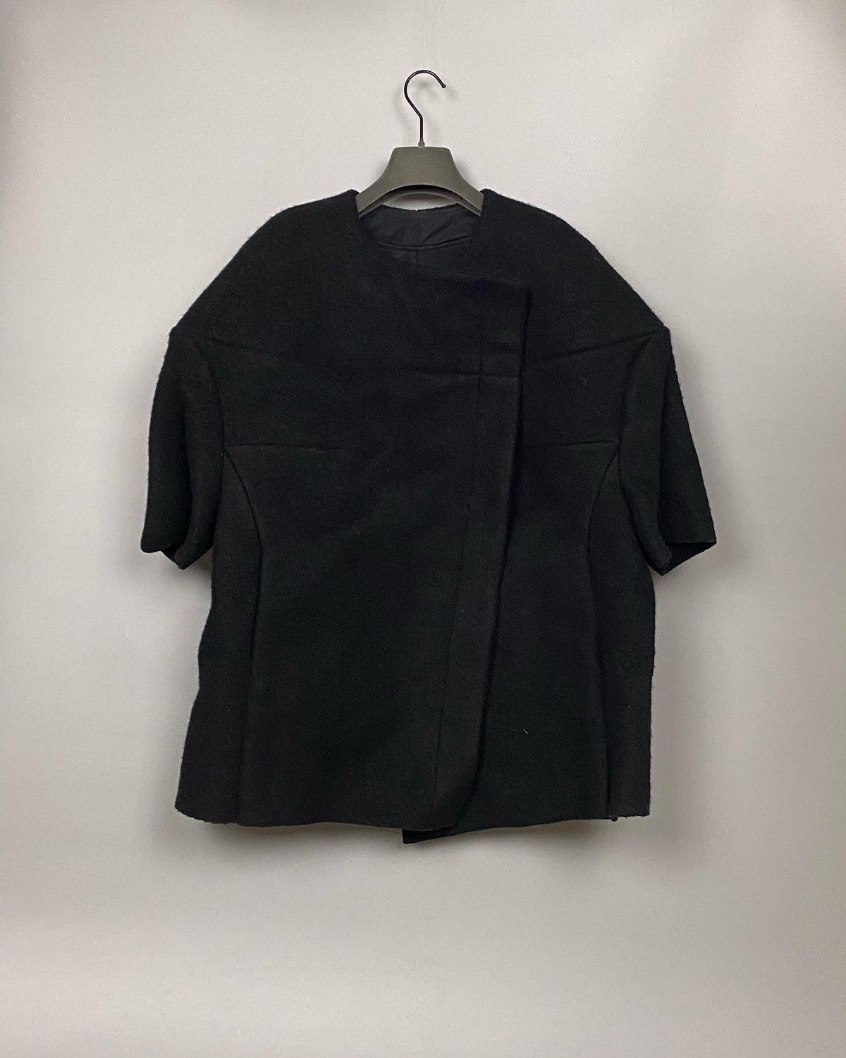 Rick Owens FW17 ‘GLITTER’ Heavy Felted Wool Mantle Size US M / EU 48-50 / 2 - 2 Thumbnail