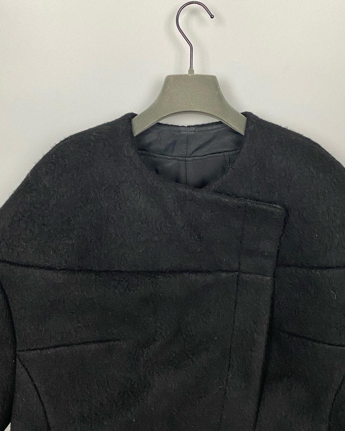 Rick Owens FW17 ‘GLITTER’ Heavy Felted Wool Mantle Size US M / EU 48-50 / 2 - 3 Thumbnail