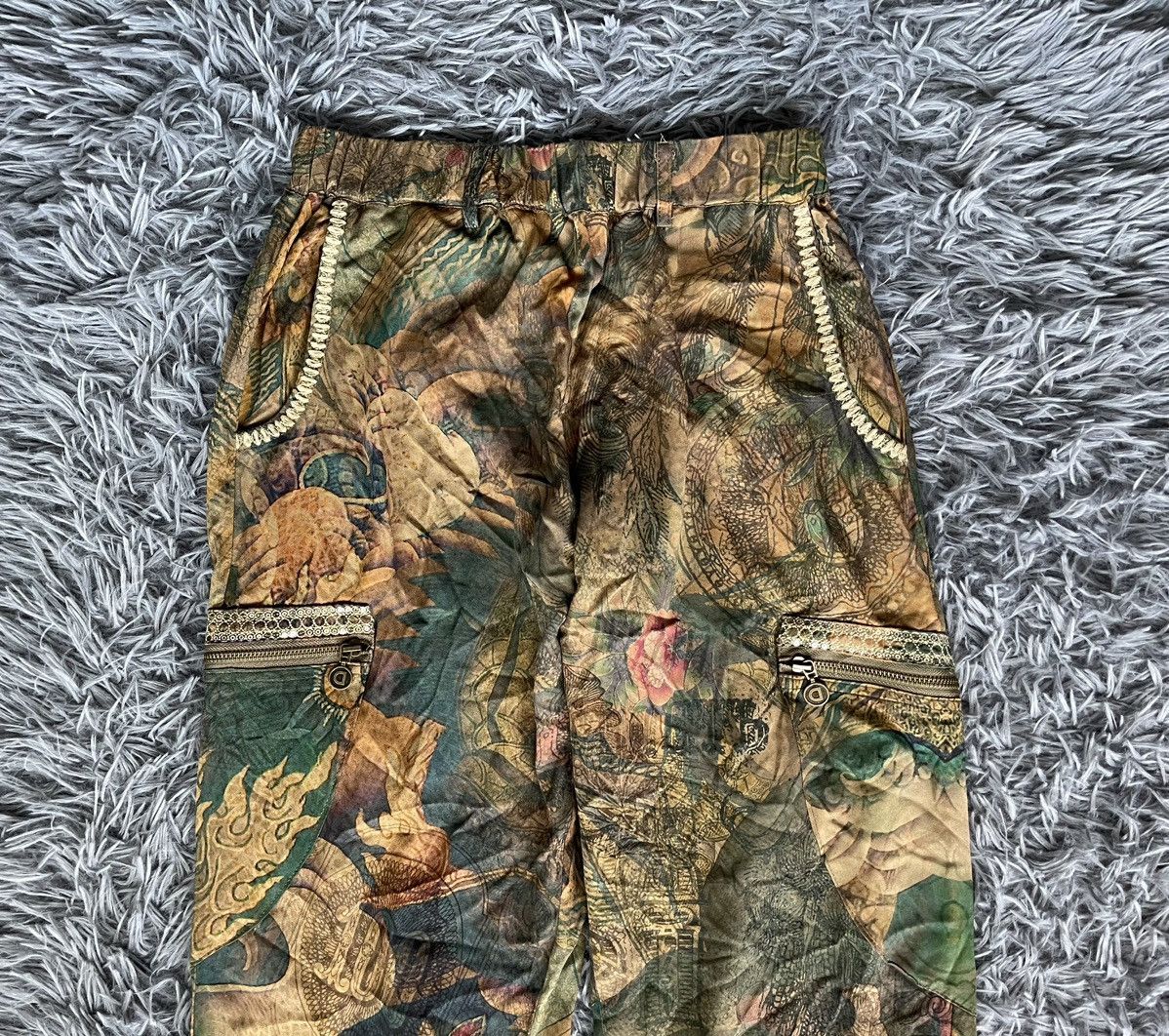 Desigual × Vintage Desigual Y2K harem Cyrillic texted graphic JPG style pants Size 25" / US 0 / IT 36 - 5 Thumbnail