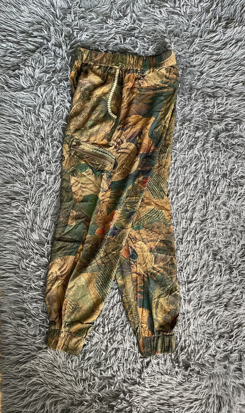 Desigual × Vintage Desigual Y2K harem Cyrillic texted graphic JPG style pants Size 25" / US 0 / IT 36 - 1 Thumbnail