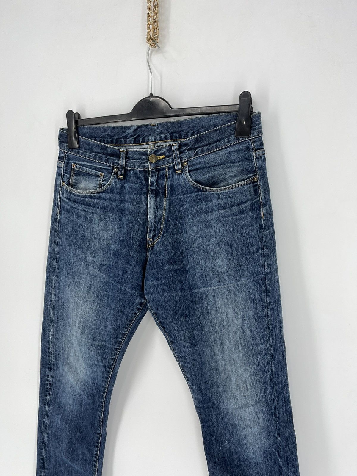 Carhartt × Vintage VIntage y2k Carhartt Fire Resistant Blue Jeans Cargo Pants Size US 33 - 4 Thumbnail
