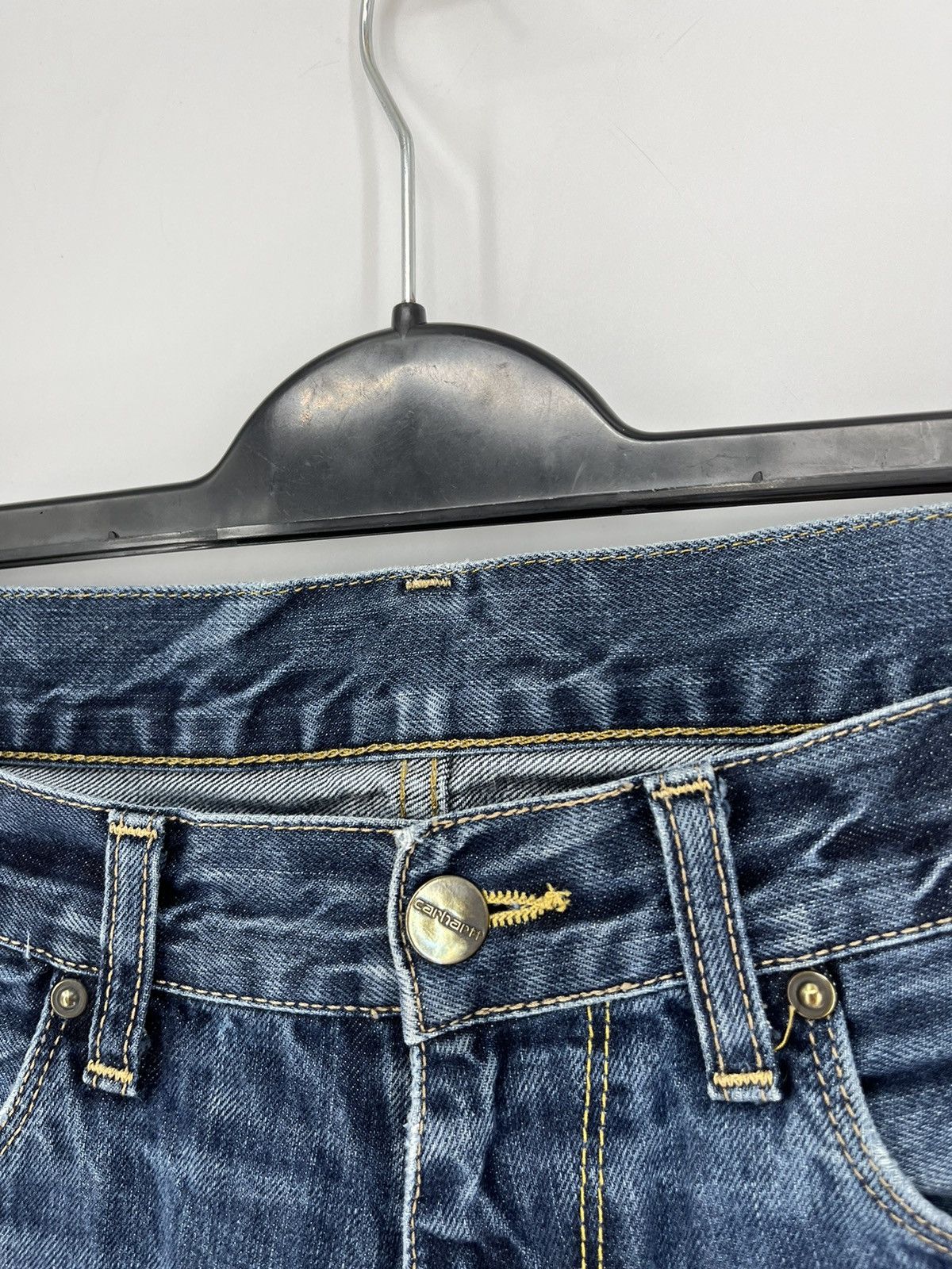 Carhartt × Vintage VIntage y2k Carhartt Fire Resistant Blue Jeans Cargo Pants Size US 33 - 9 Thumbnail